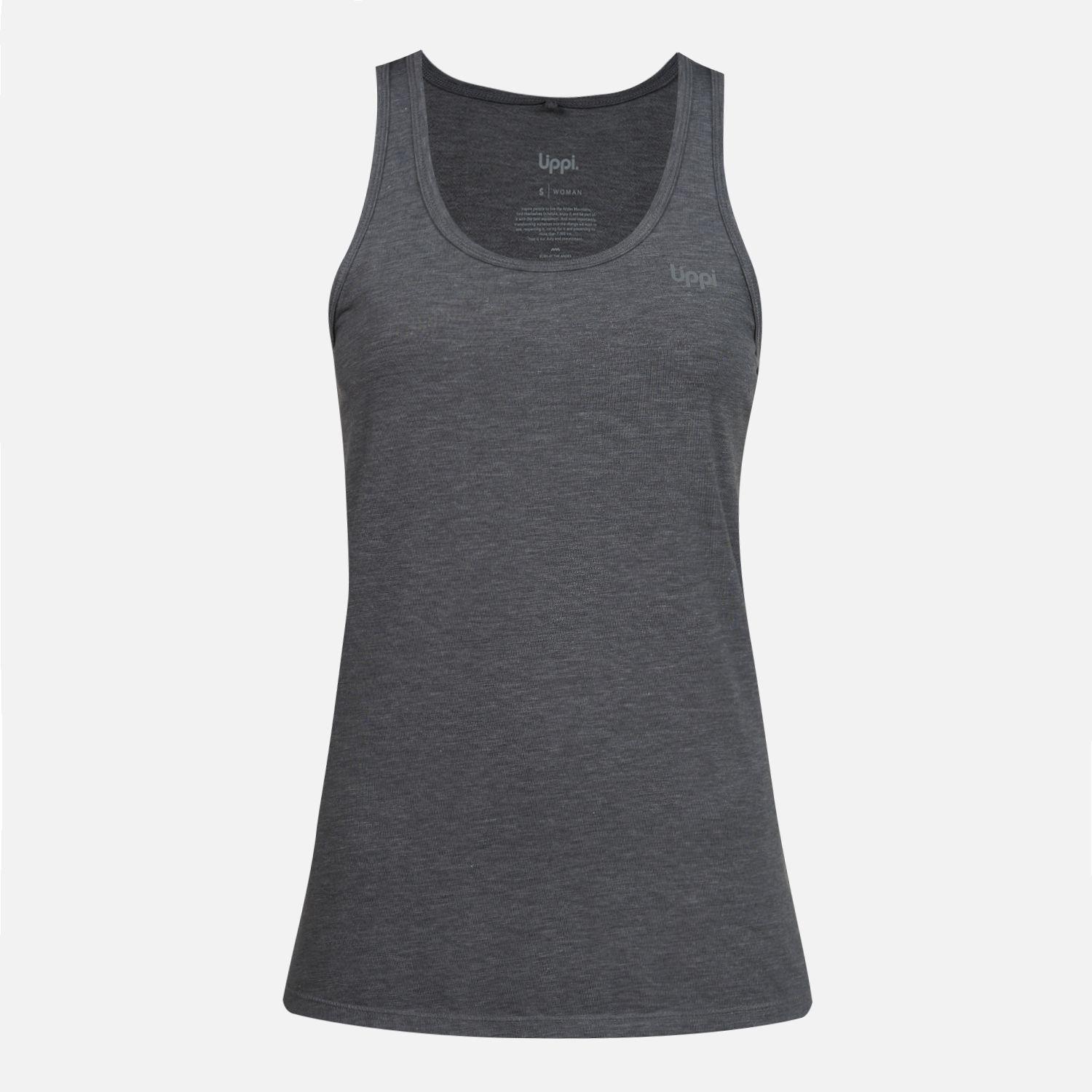 Polera Mujer Summit UV-Stop Tank Gris Medio Lippi-0