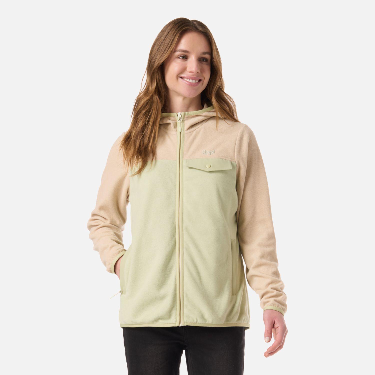 Polar Mujer Fireplace Full Zip Hoody Sweatshirt Crema Lippi V26-0