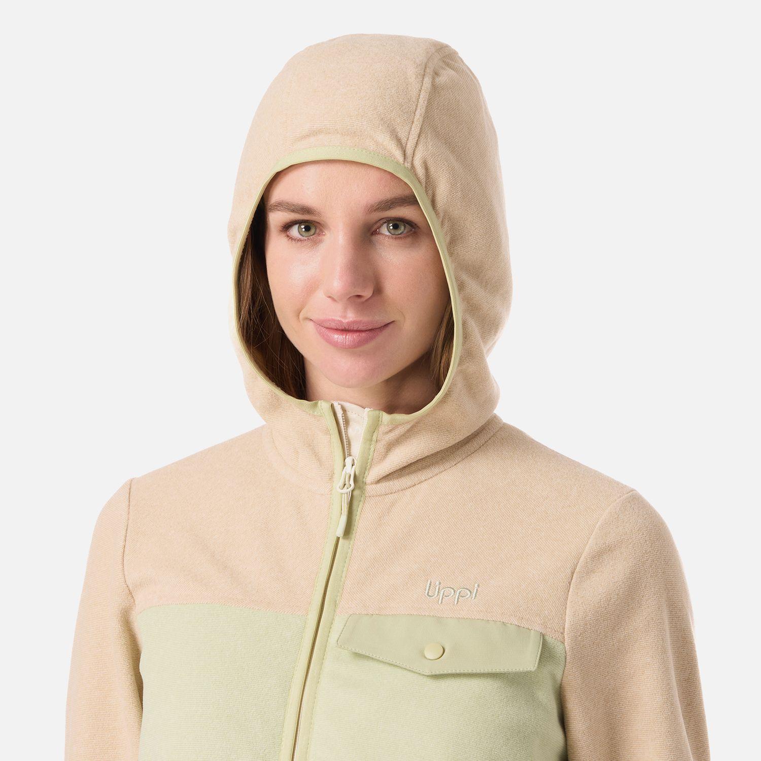 Polar Mujer Fireplace Full Zip Hoody Sweatshirt Crema Lippi V26-3
