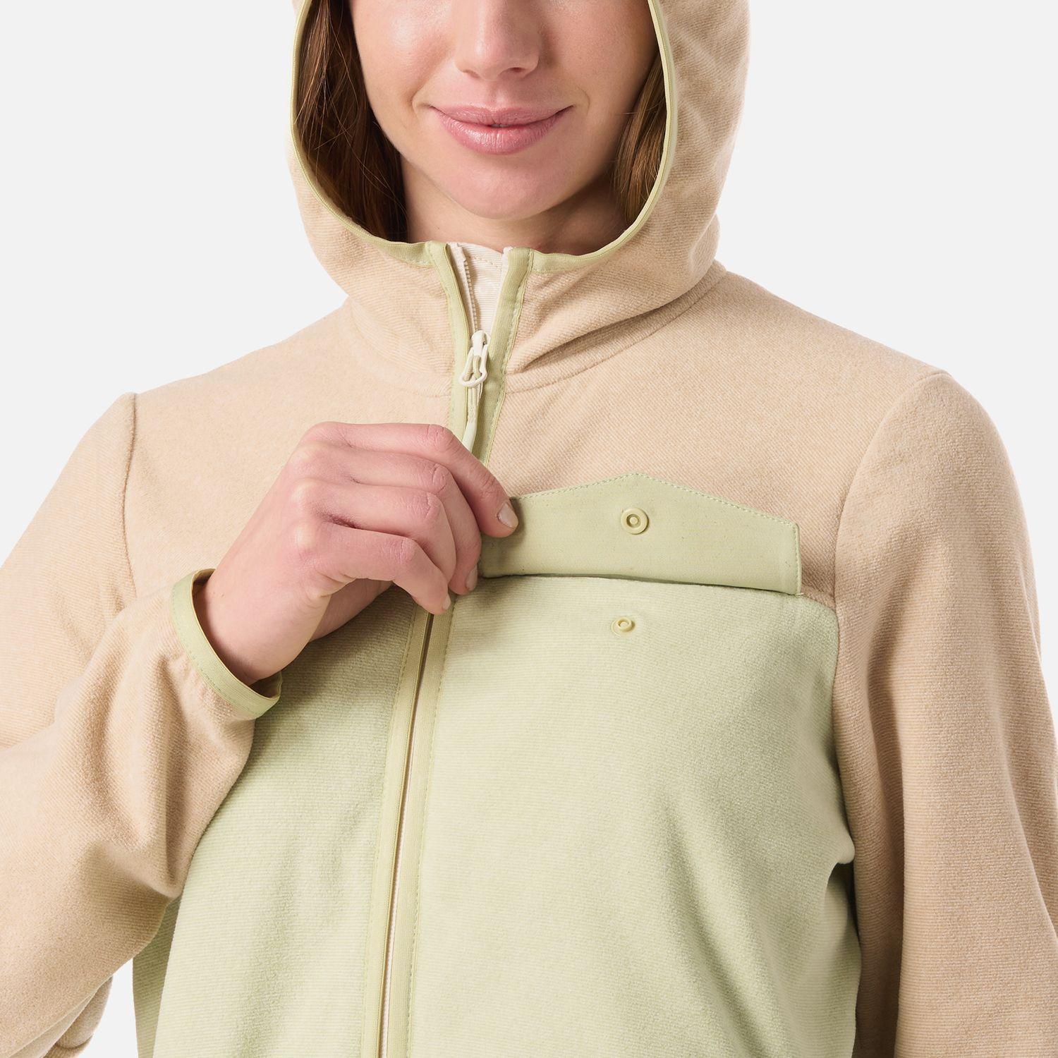 Polar Mujer Fireplace Full Zip Hoody Sweatshirt Crema Lippi V26-4