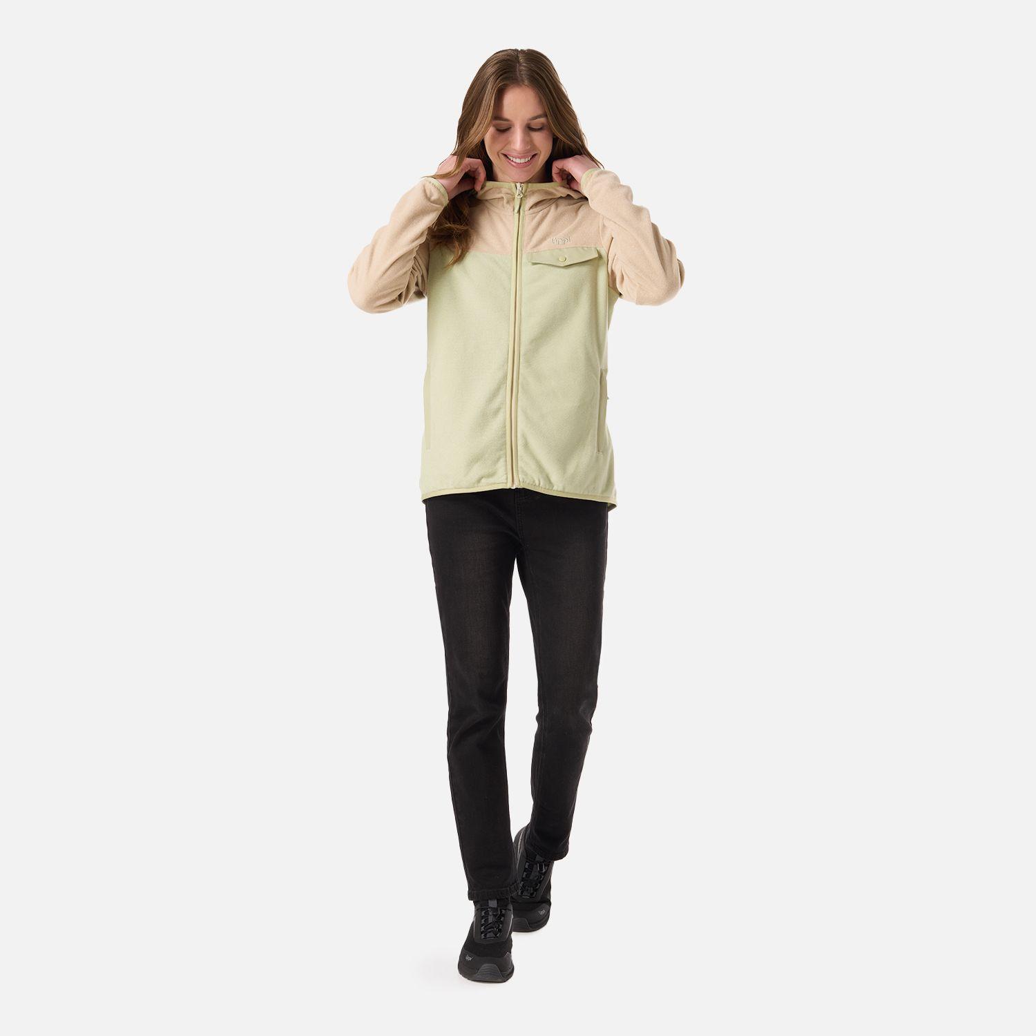 Polar Mujer Fireplace Full Zip Hoody Sweatshirt Crema Lippi V26-6