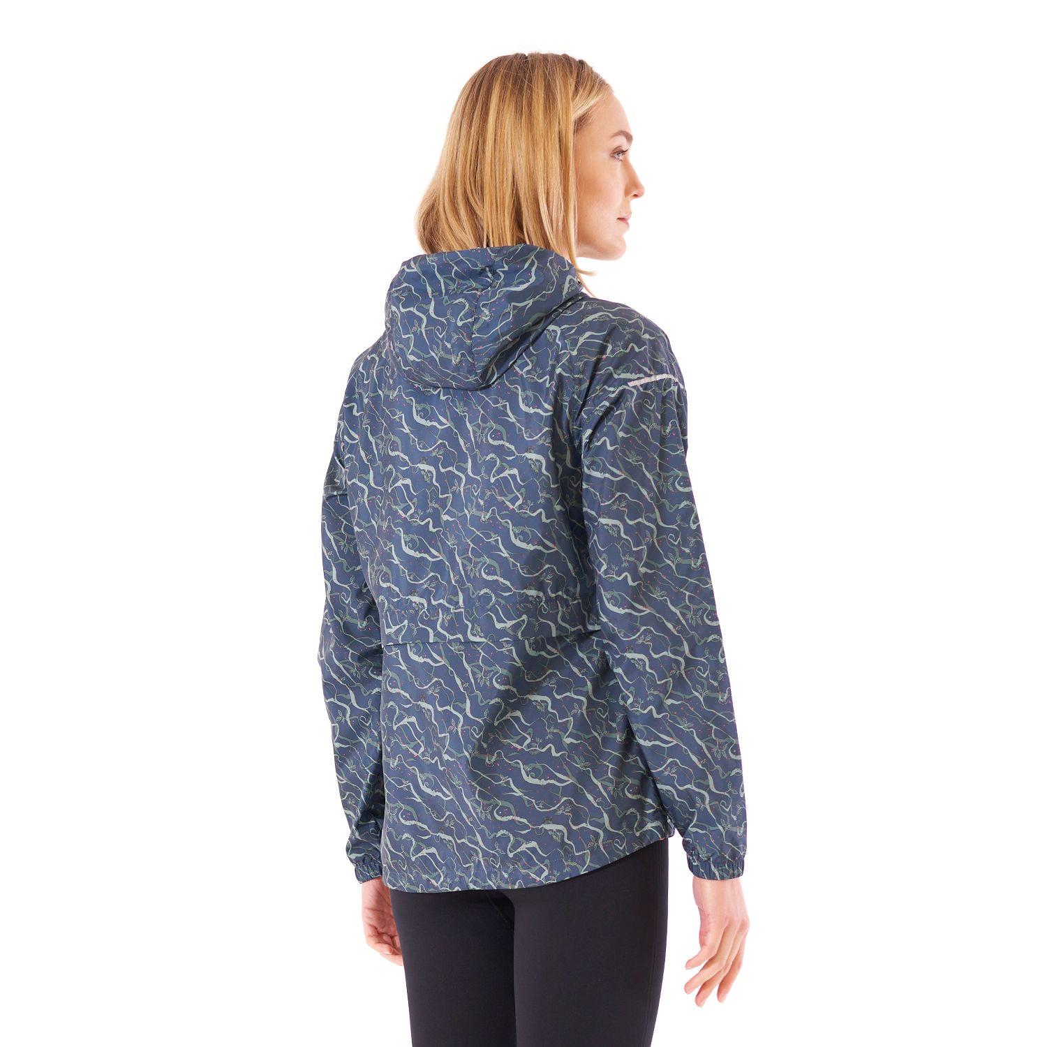 Chaqueta Mujer Nightfall Wind-Breaker Hoody Jacket Print Azul Noche Lippi-3