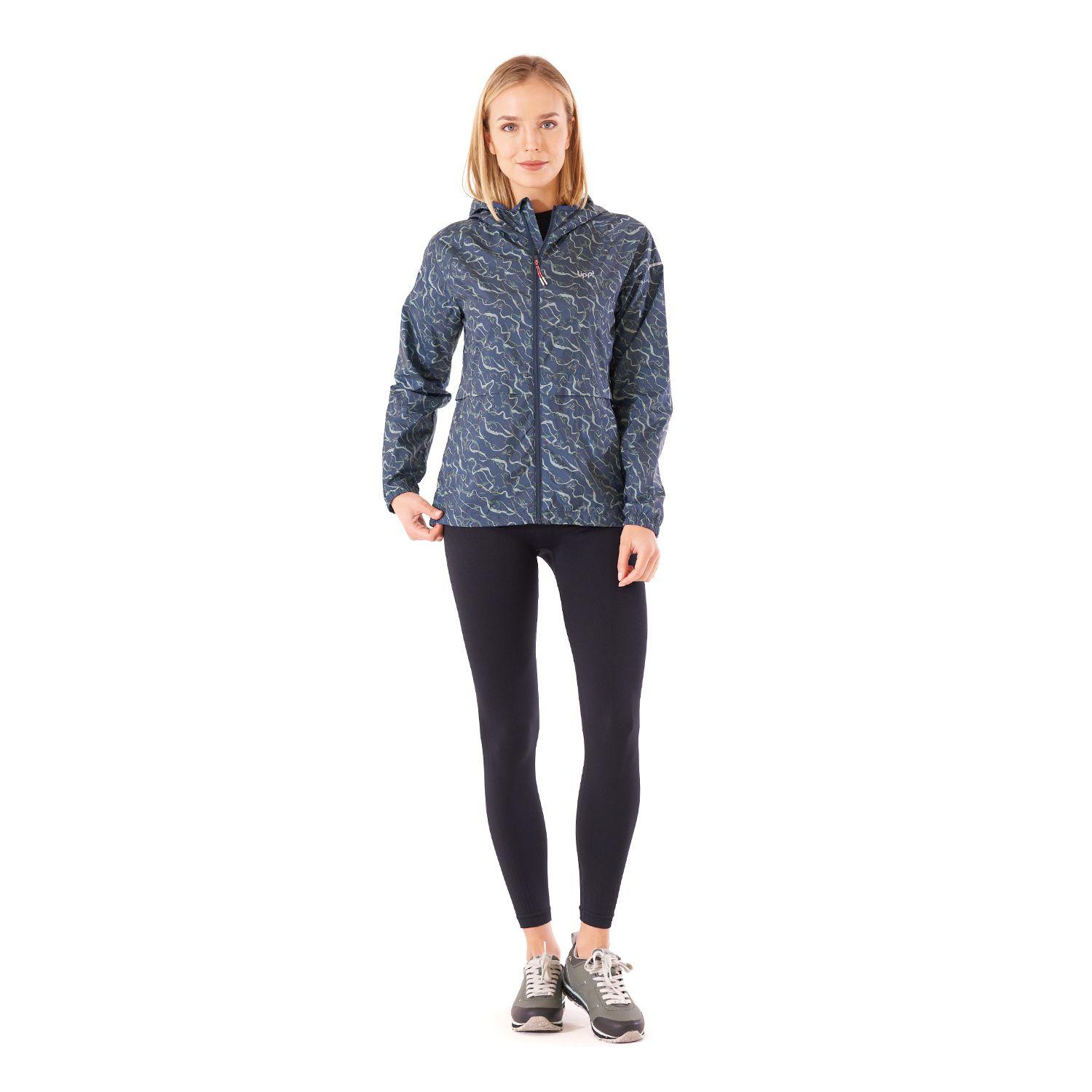 Chaqueta Mujer Nightfall Wind-Breaker Hoody Jacket Print Azul Noche Lippi-7