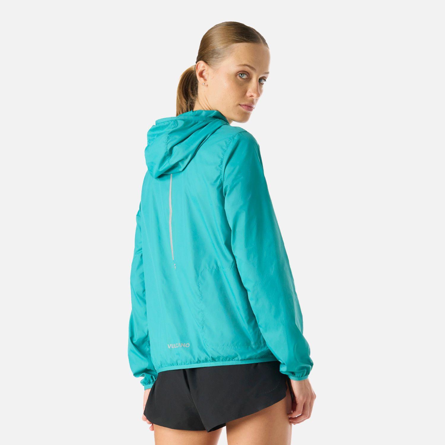 Chaqueta Mujer Built To Move Windbreaker Jacket Turquesa Vulcano-3