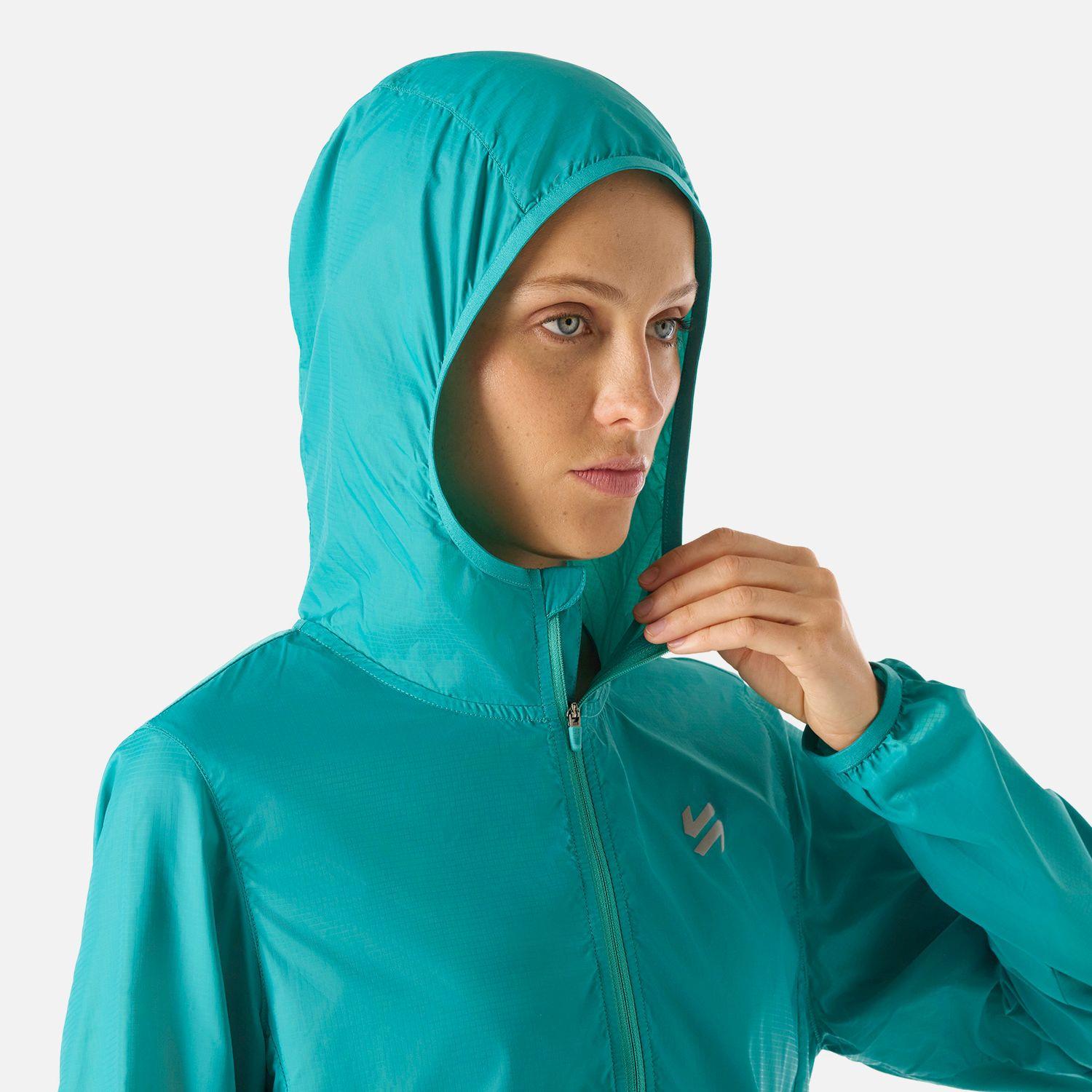 Chaqueta Mujer Built To Move Windbreaker Jacket Turquesa Vulcano-4