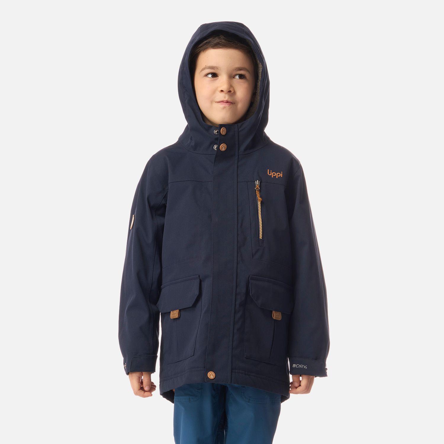 Chaqueta Niño Roble B-Dry Hoody Jacket Azul Marino Lippi I26-0