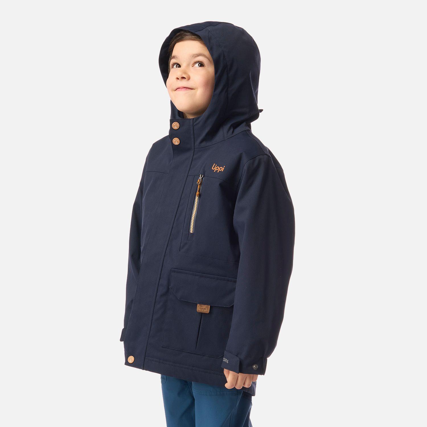 Chaqueta Niño Roble B-Dry Hoody Jacket Azul Marino Lippi I26-1