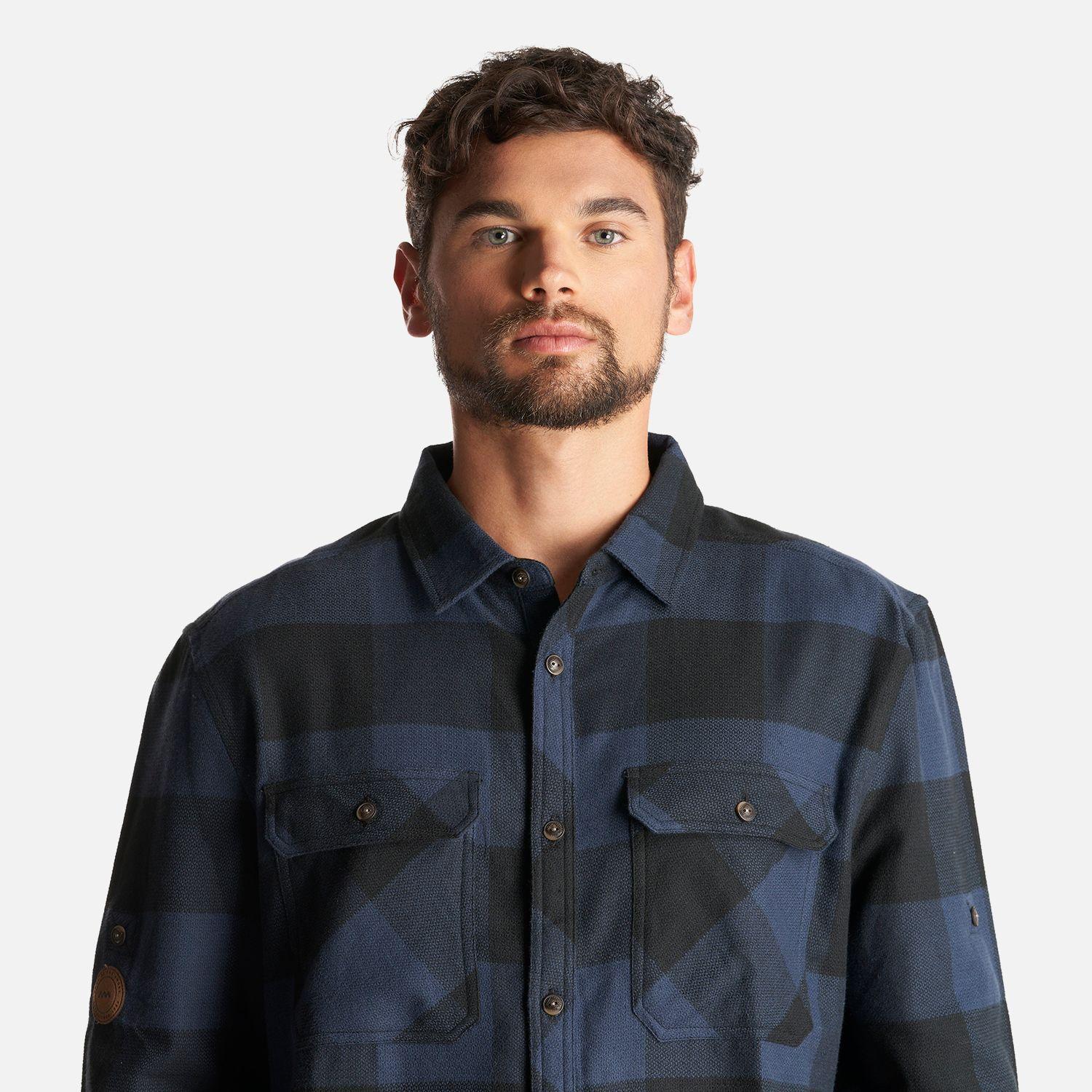 Camisa Hombre Lumberjack Shirt Azul Marino Lippi I23-3