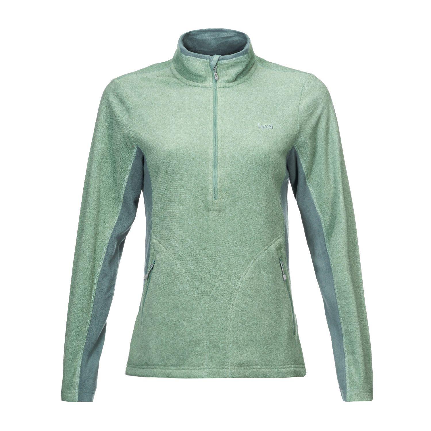 Poleron Mujer Lighter Nano-F 14 Zip Verde Oscuro Lippi-0