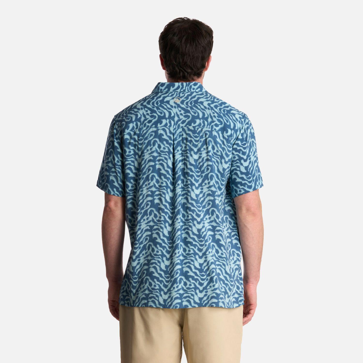 Camisa Hombre SeaSide Short Sleeve Shirt Print Azul Lippi-2