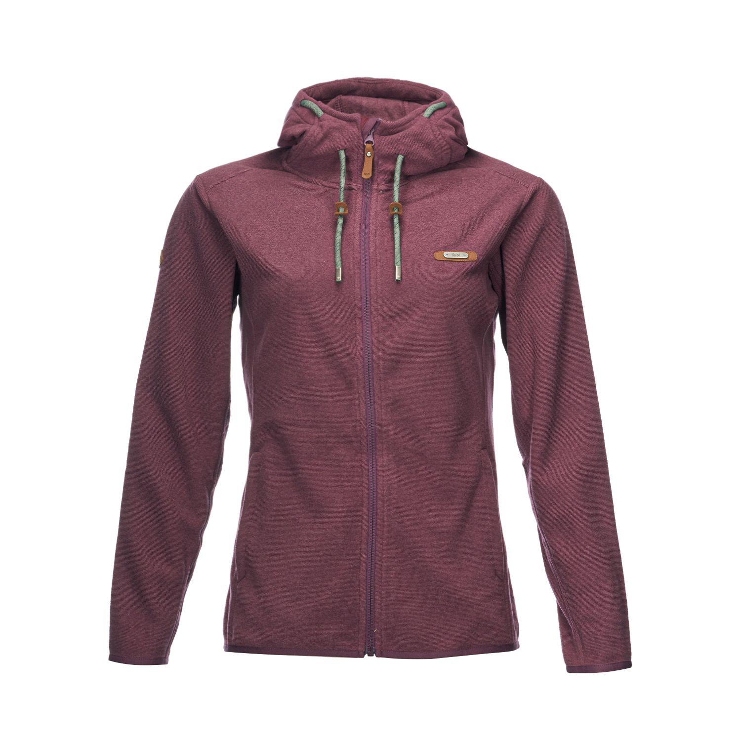 Poleron Teen Girl Stripes Nano-F Full Zip Vino Lippi-0