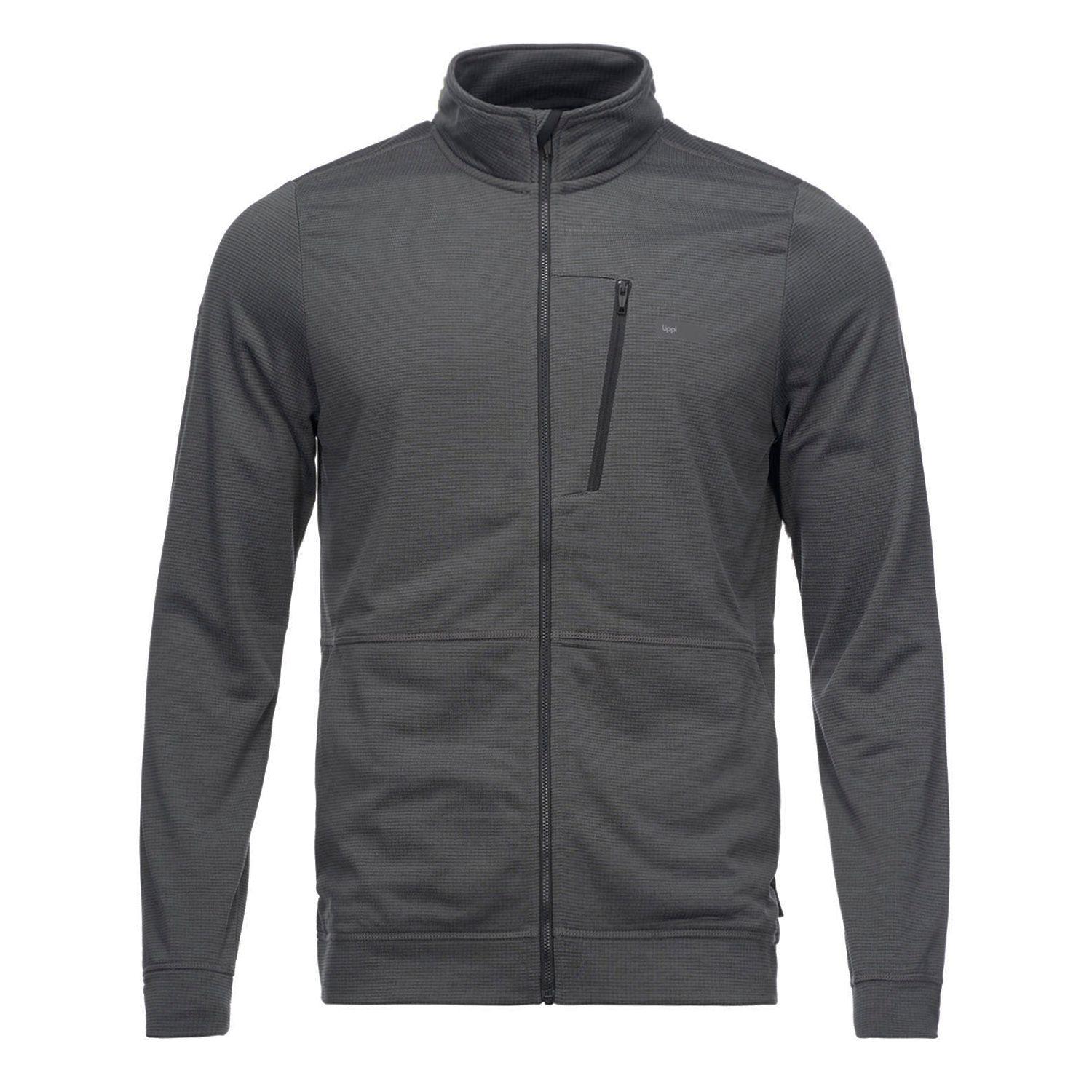 Poleron Hombre Orbital Nano-F Full Zip Melange Gris Lippi I21-0