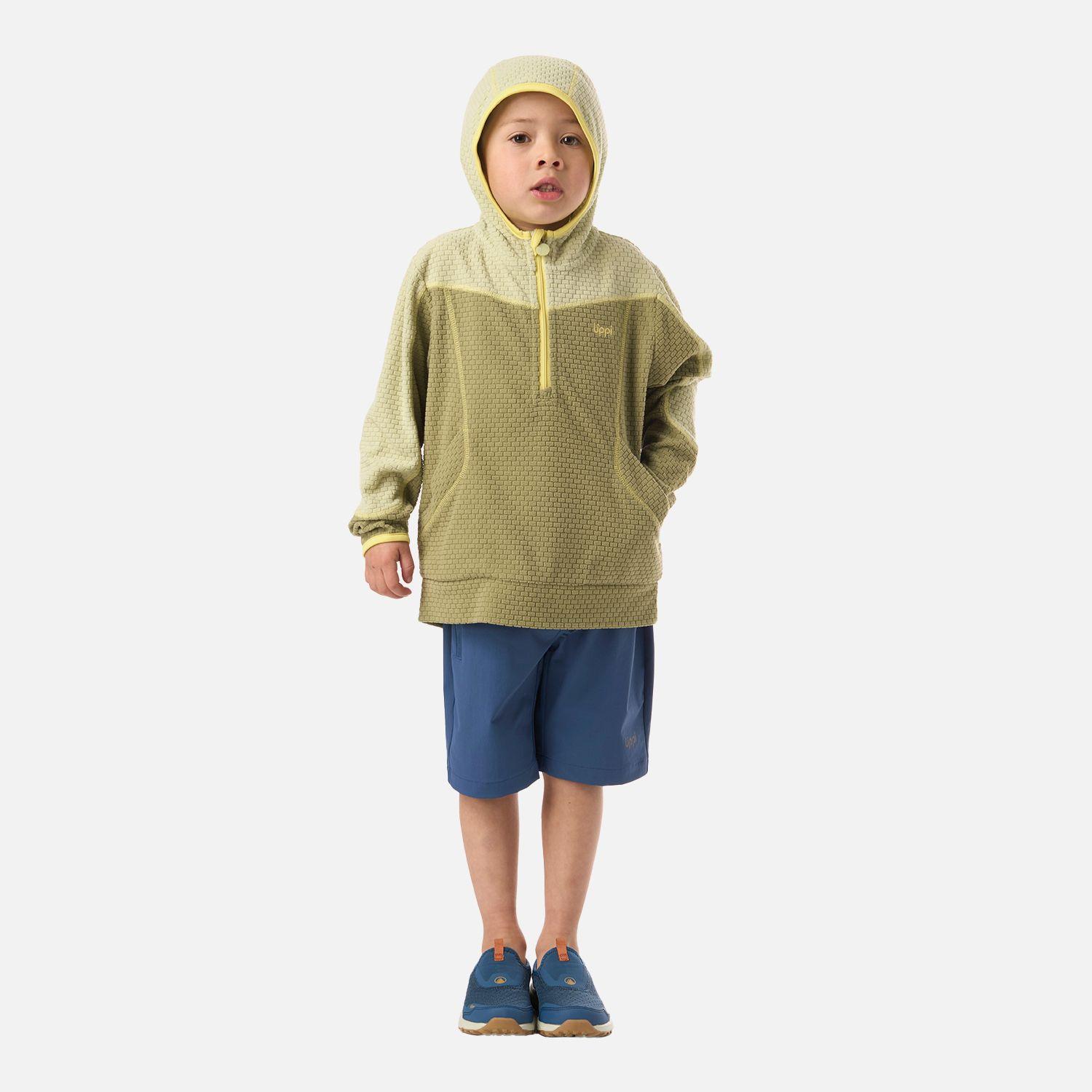 Polerón Niño Saltamontes Nano-F 1/4 Zip Hoody Verde Lippi V26-5