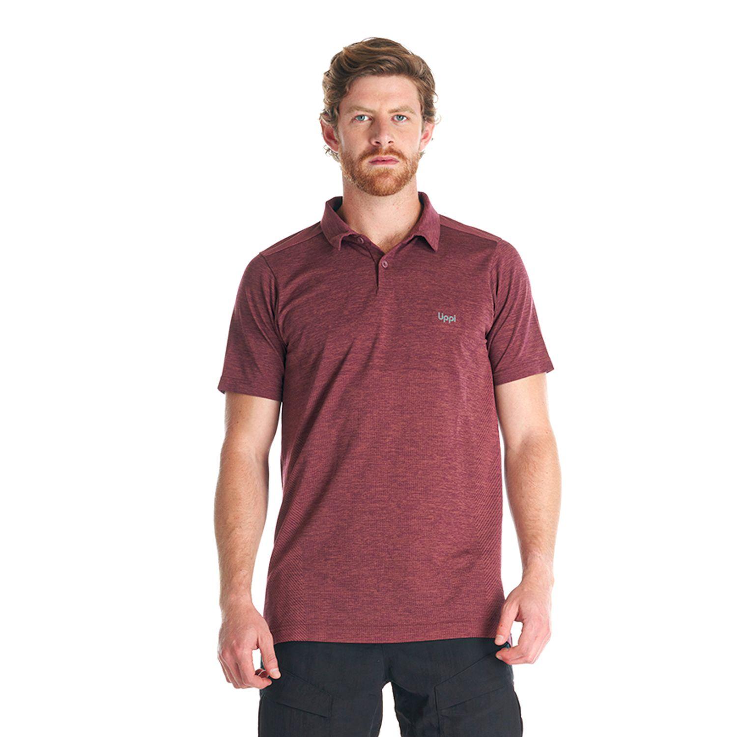 Polera Hombre B-Classic Seamless Polo Burdeo Lippi-1