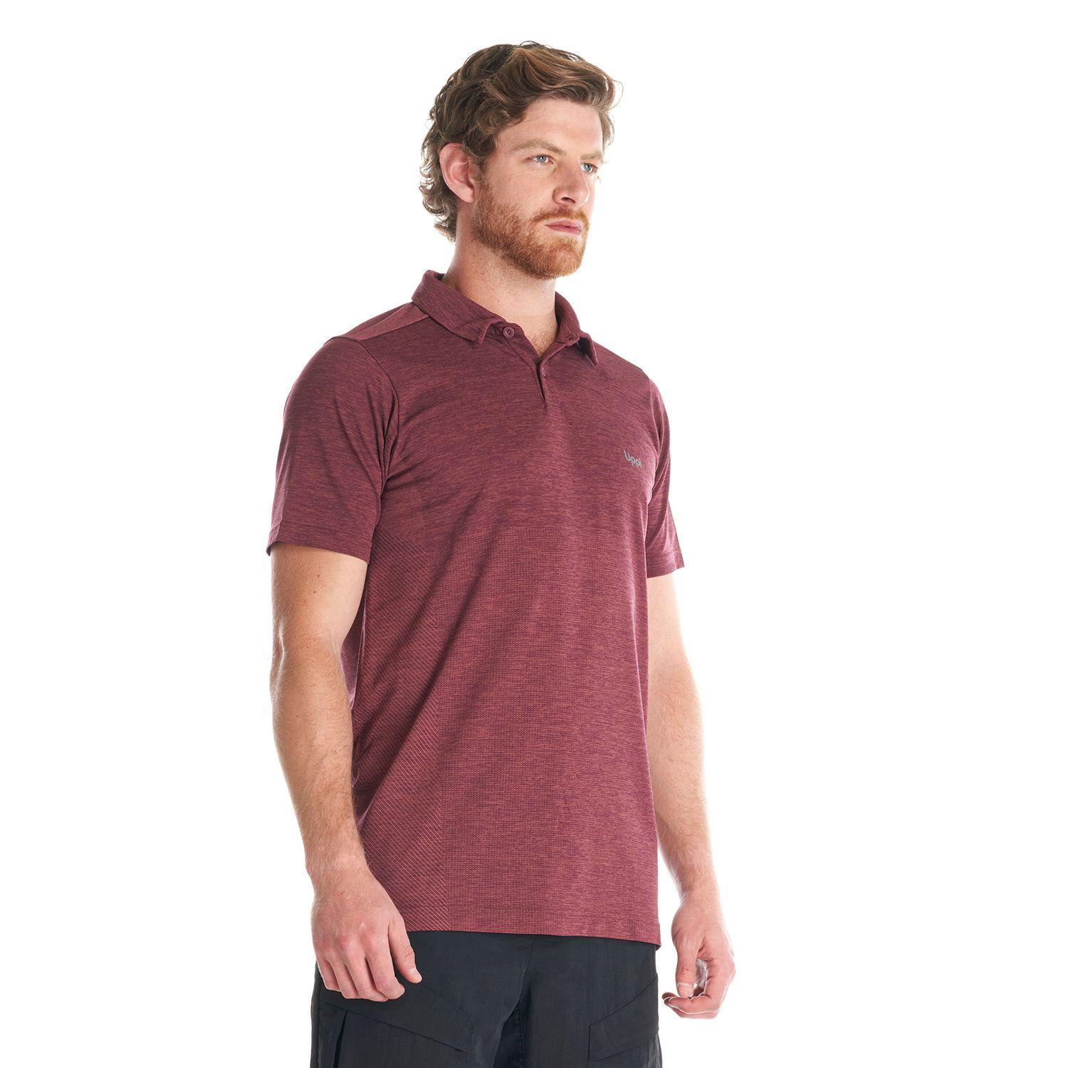 Polera Hombre B-Classic Seamless Polo Burdeo Lippi-2