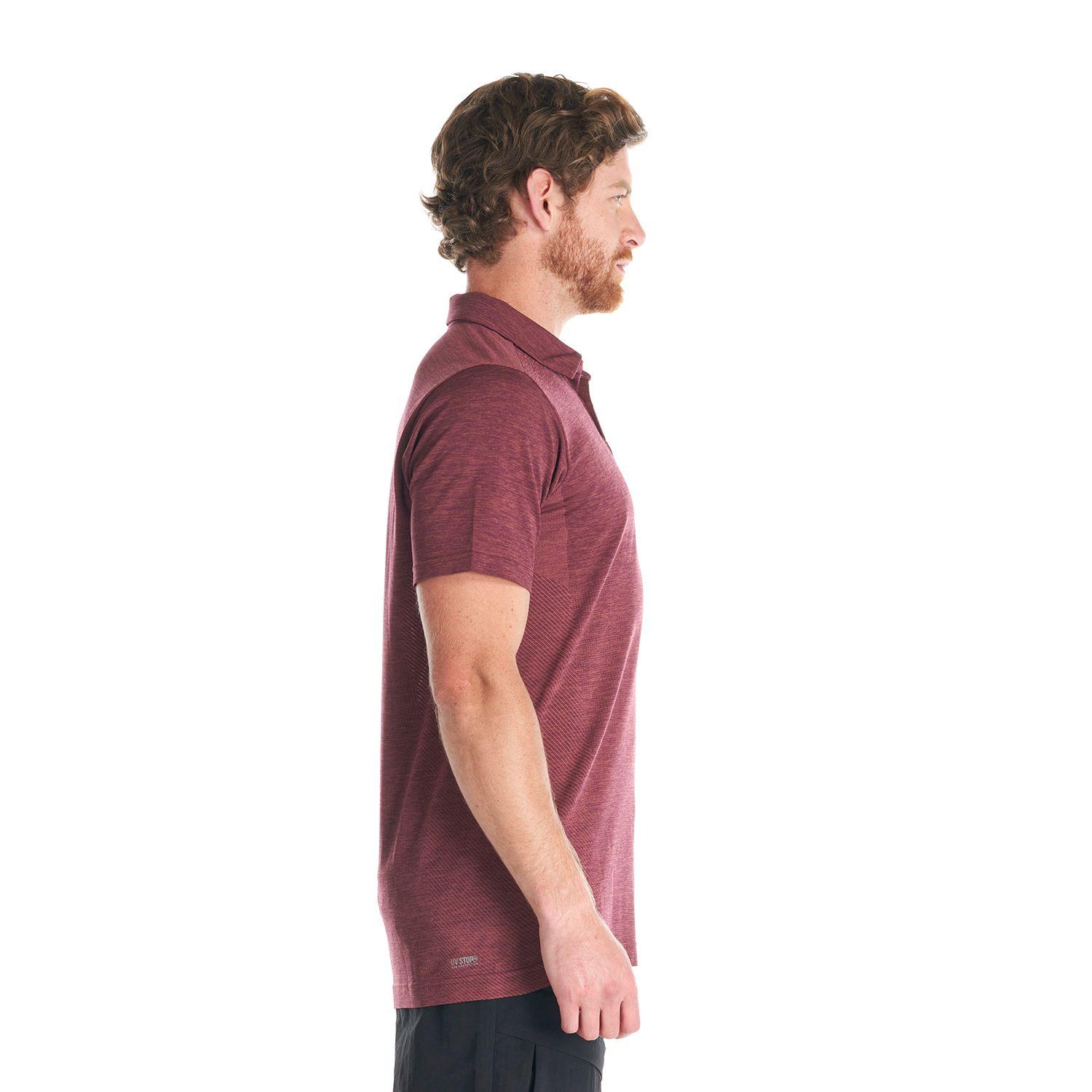 Polera Hombre B-Classic Seamless Polo Burdeo Lippi-3