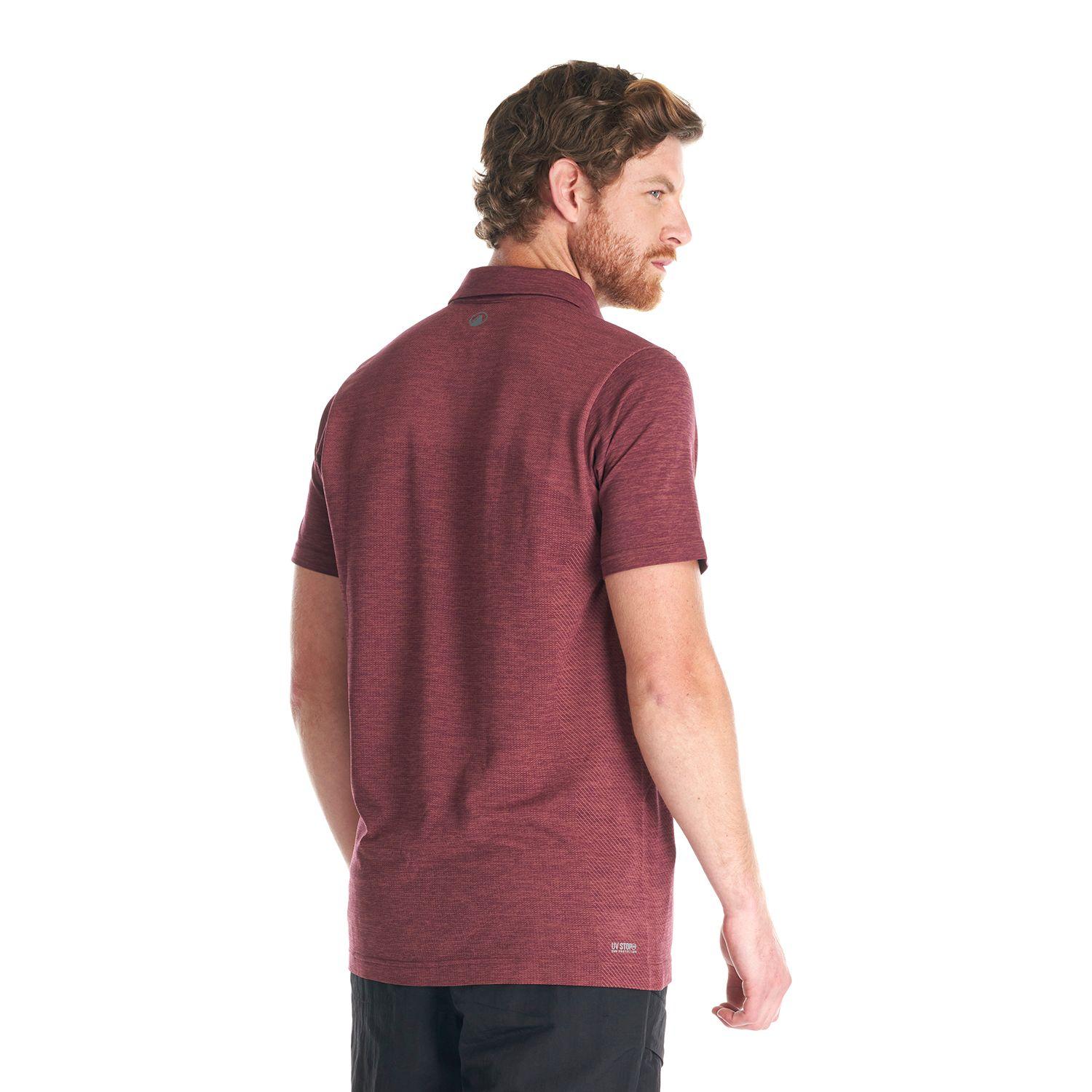Polera Hombre B-Classic Seamless Polo Burdeo Lippi-4