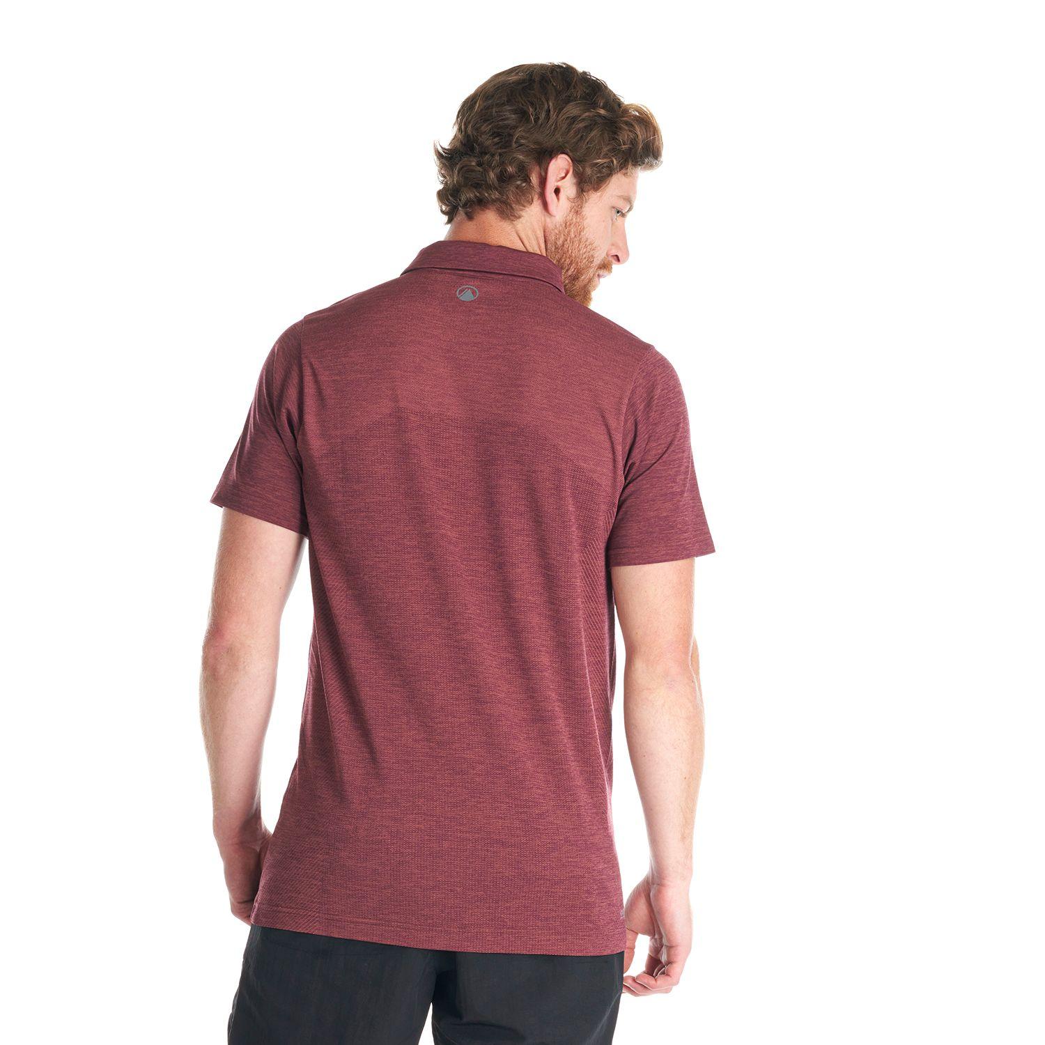 Polera Hombre B-Classic Seamless Polo Burdeo Lippi-5