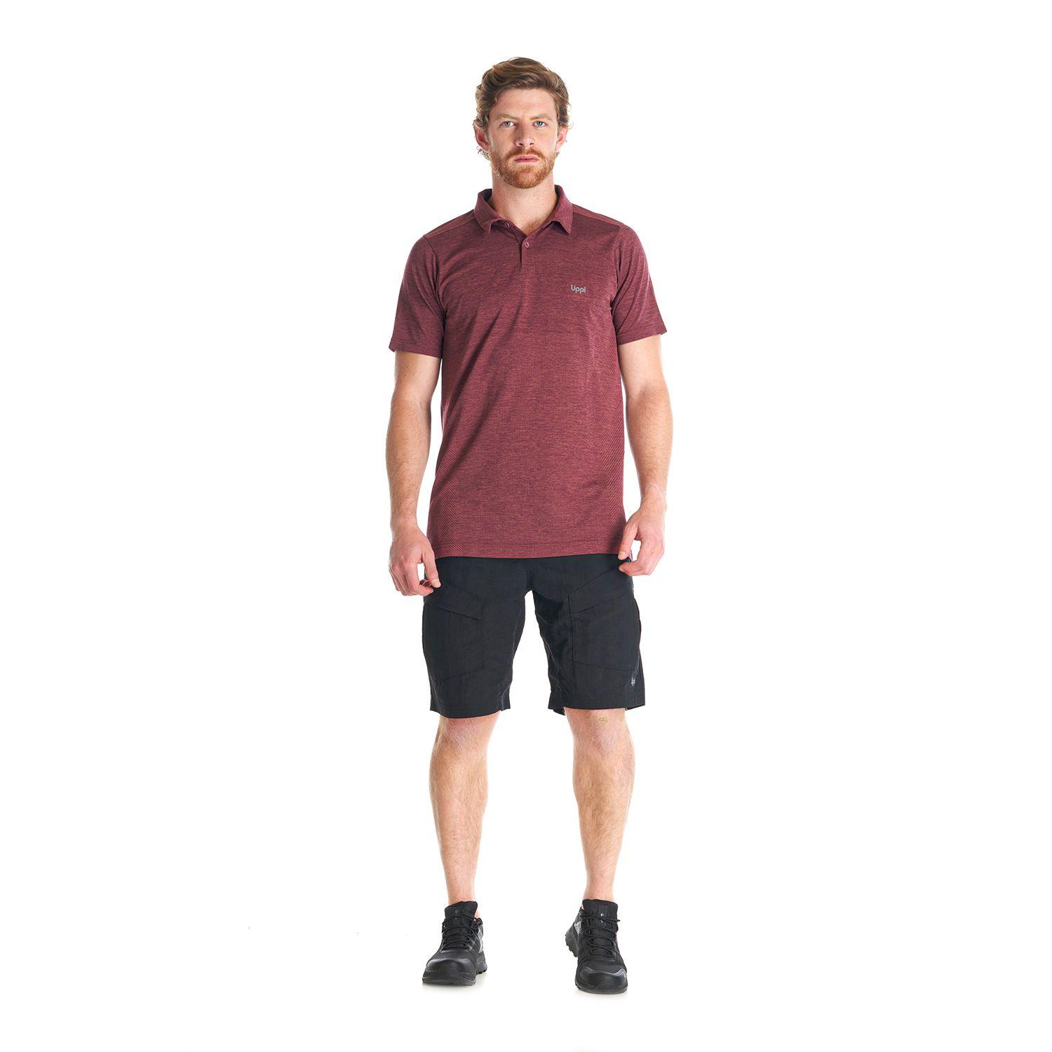 Polera Hombre B-Classic Seamless Polo Burdeo Lippi-7