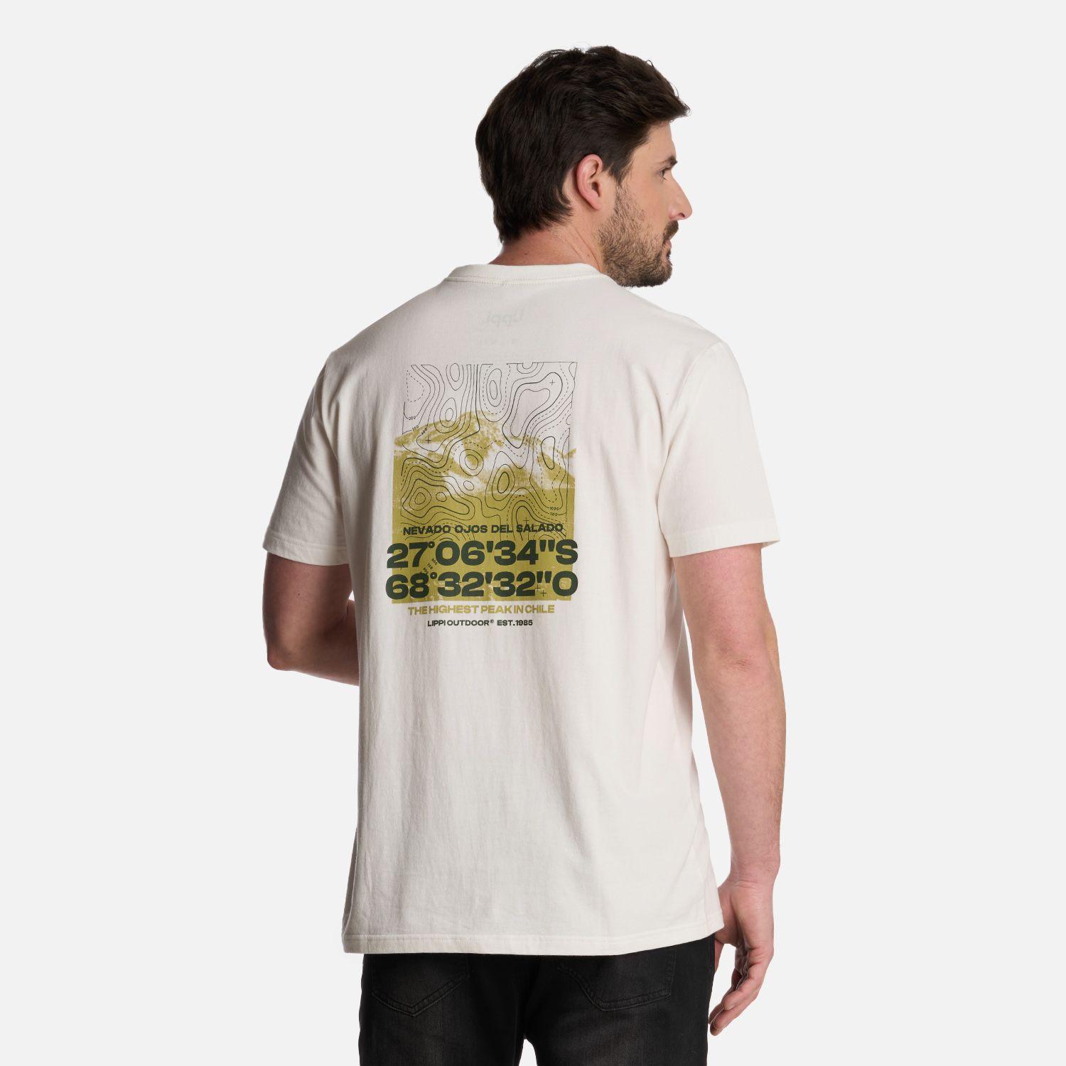 Polera Hombre Highest Peak T-Shirt Blanco Lippi-1