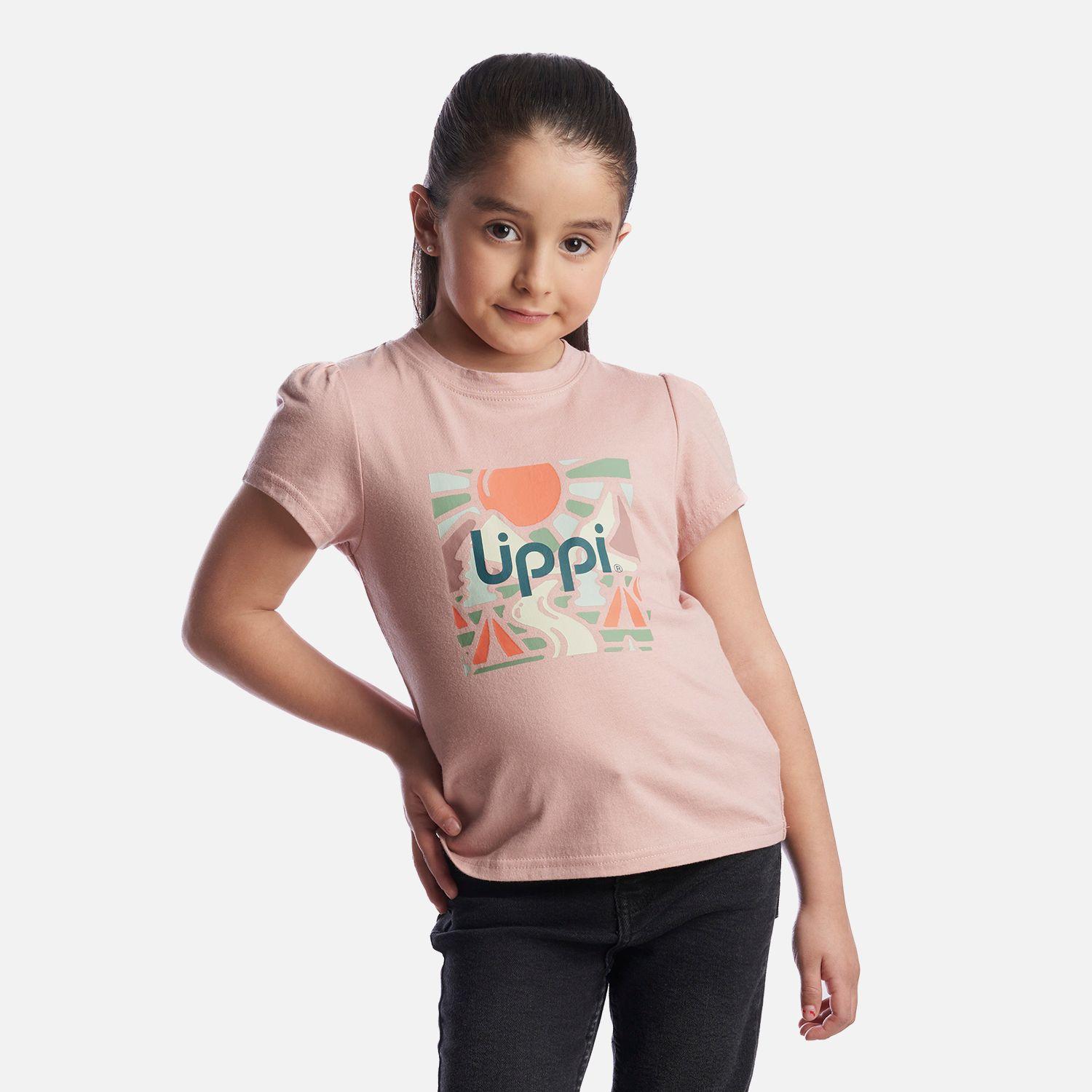 Polera Niña Logo Lippi T-Shirt Rosa Lippi-1