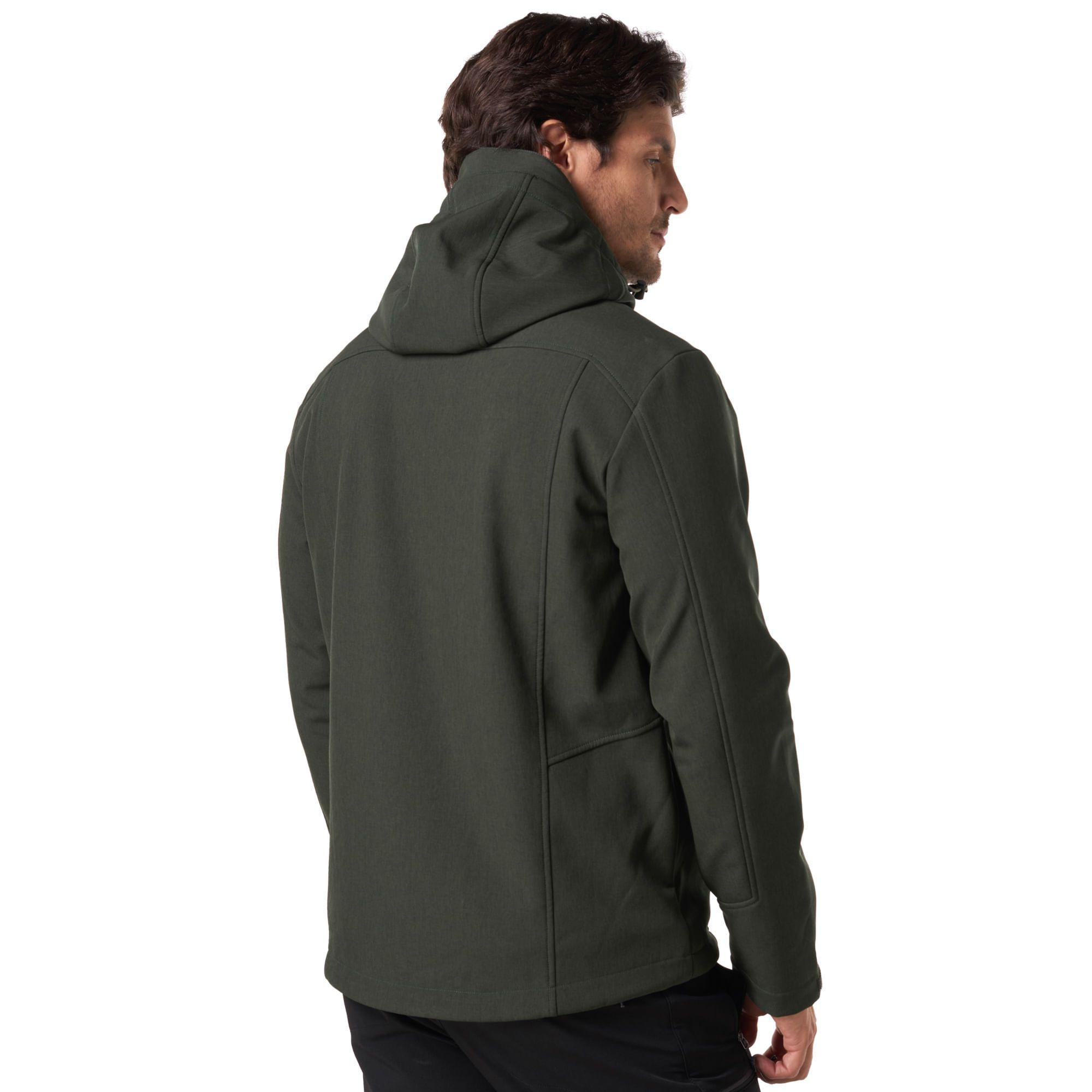 Chaqueta Hombre Macaya Softshell Hoody Jacket Melange Azul Noche Lippi I19-3