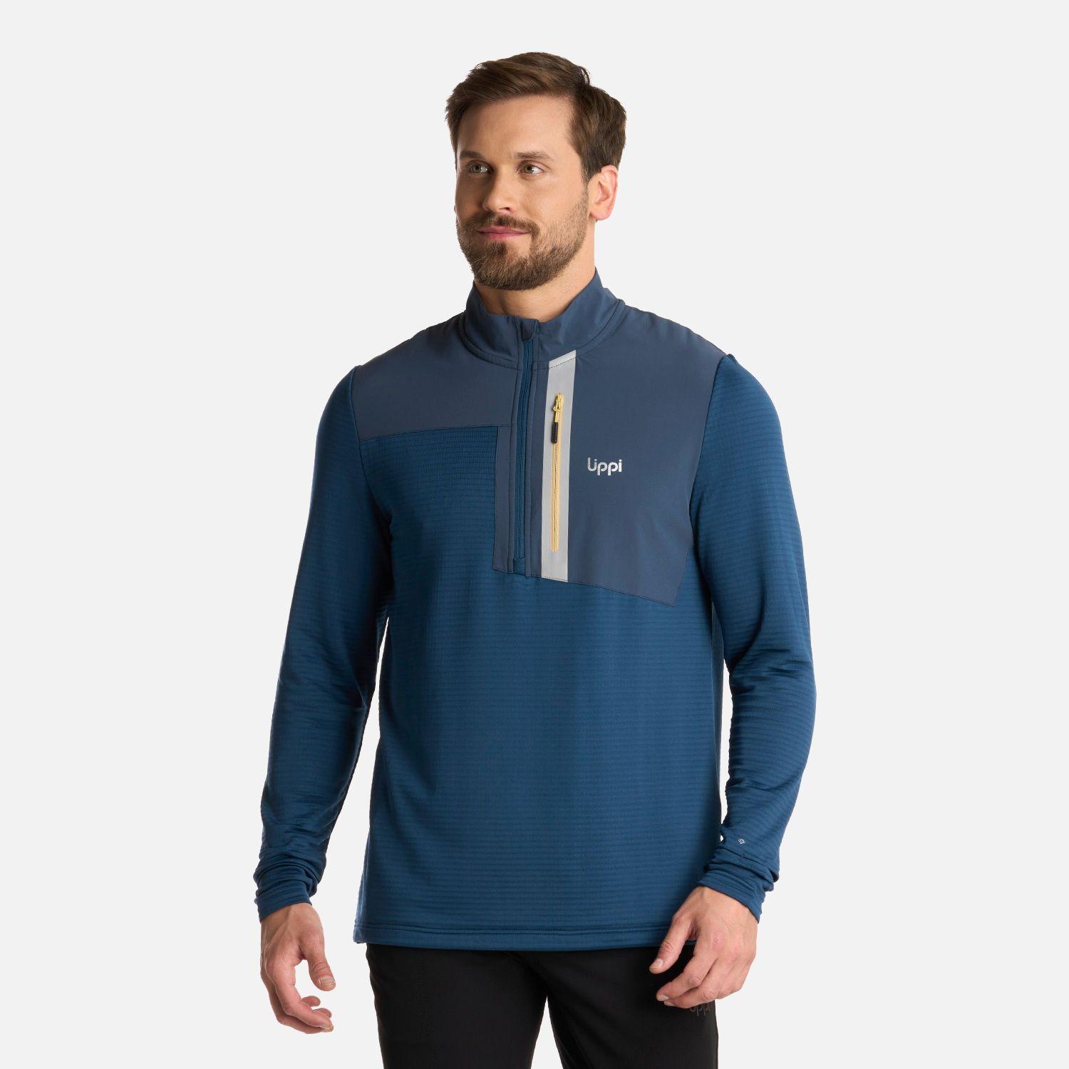 Polerón Hombre Karova Nano-F 14 Zip Azulino Lippi I25-0