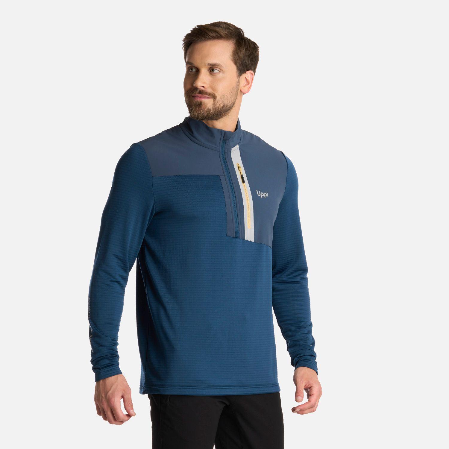 Polerón Hombre Karova Nano-F 14 Zip Azulino Lippi I25-1