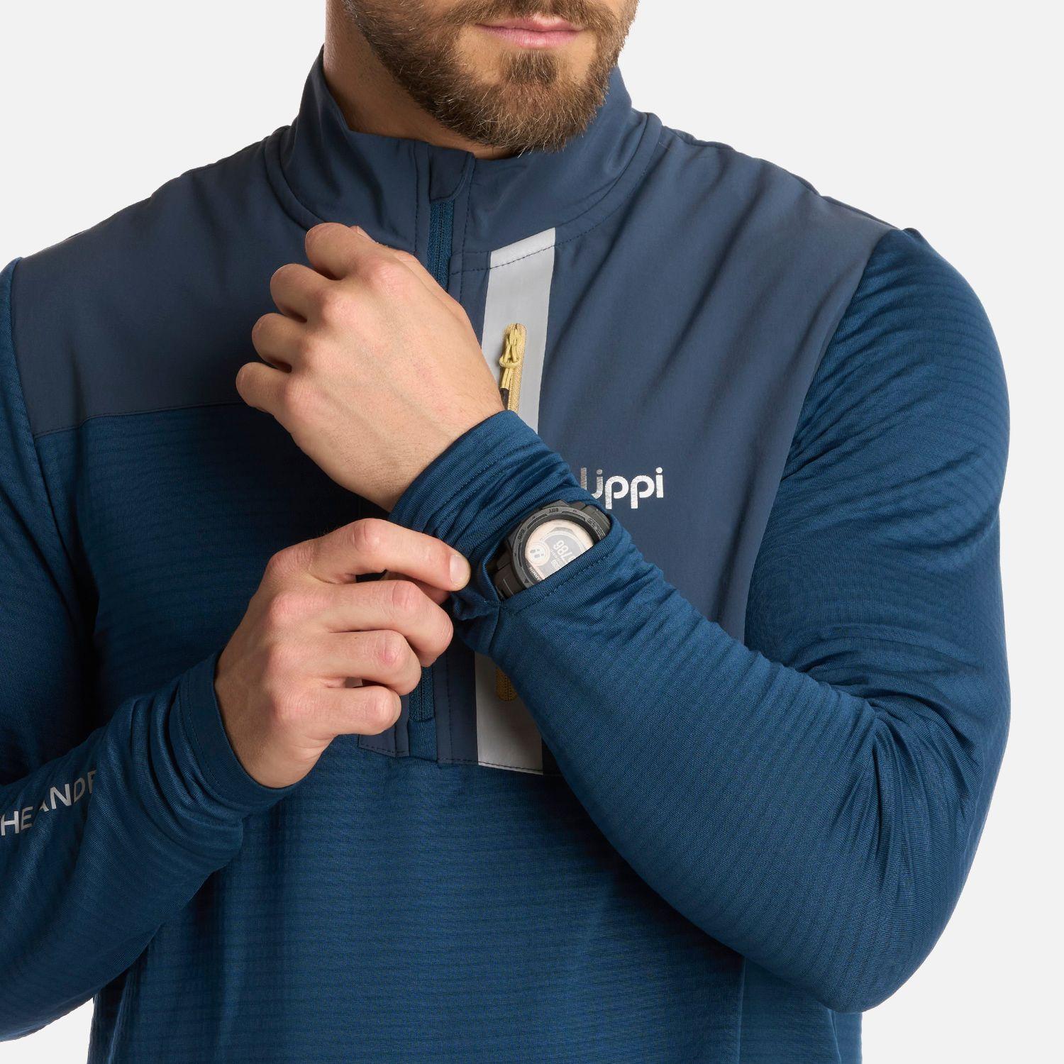 Polerón Hombre Karova Nano-F 14 Zip Azulino Lippi I25-4