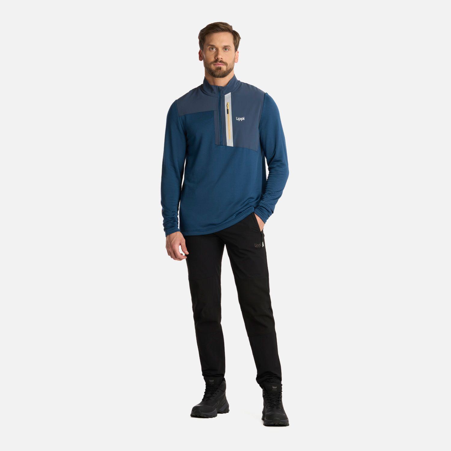 Polerón Hombre Karova Nano-F 14 Zip Azulino Lippi I25-5