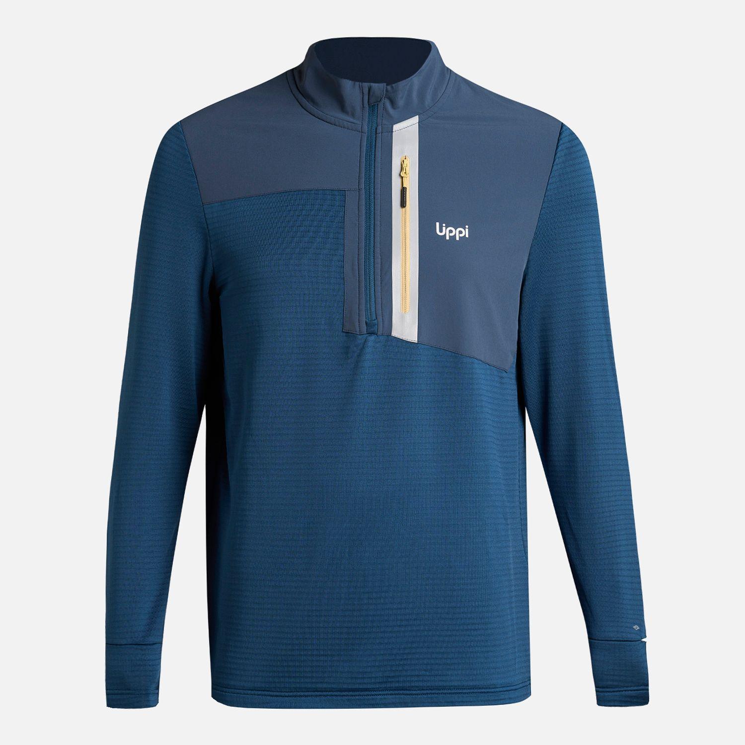 Polerón Hombre Karova Nano-F 14 Zip Azulino Lippi I25-6