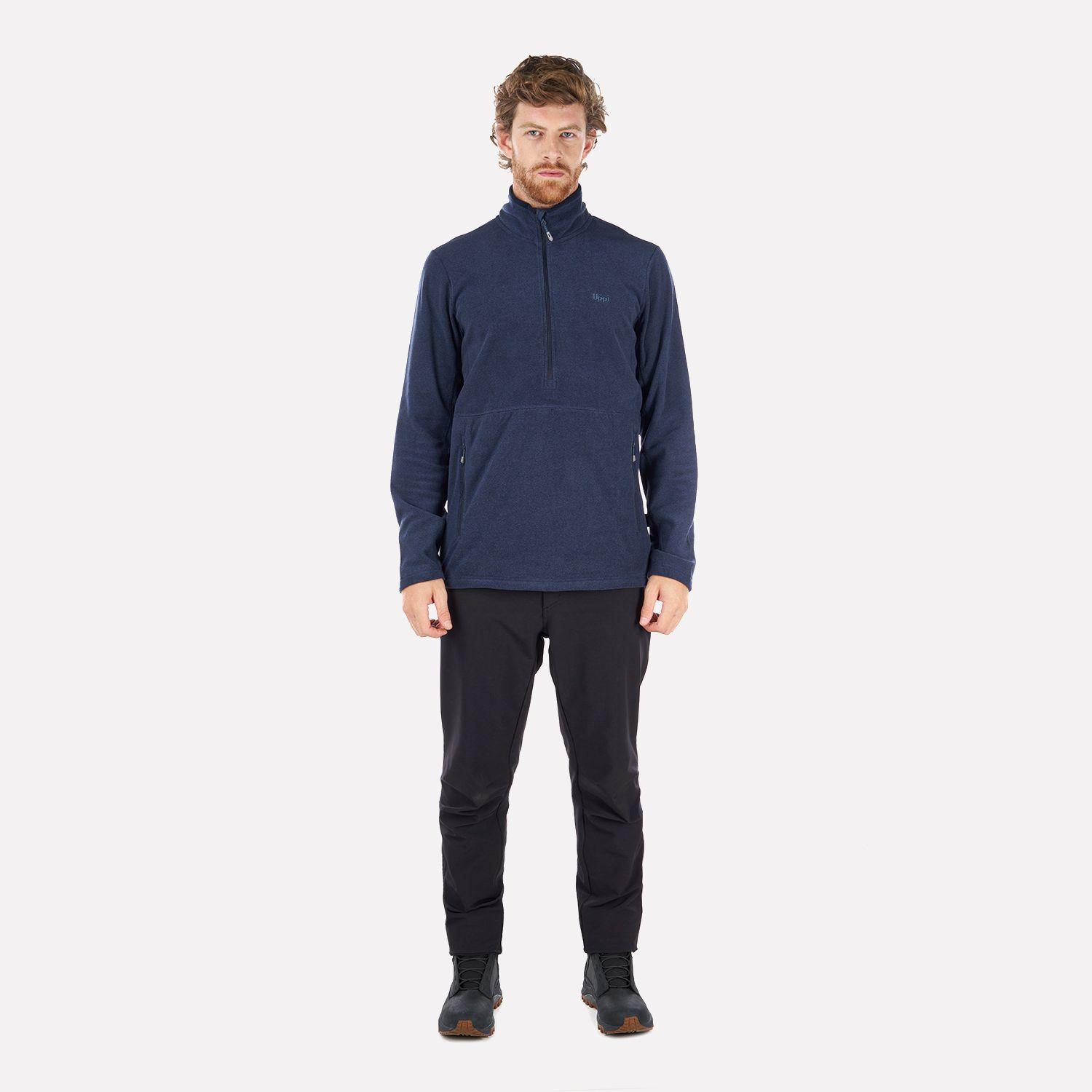 Poleron Hombre Lighter Nano-F 14 Zip Azul Marino Lippi-3