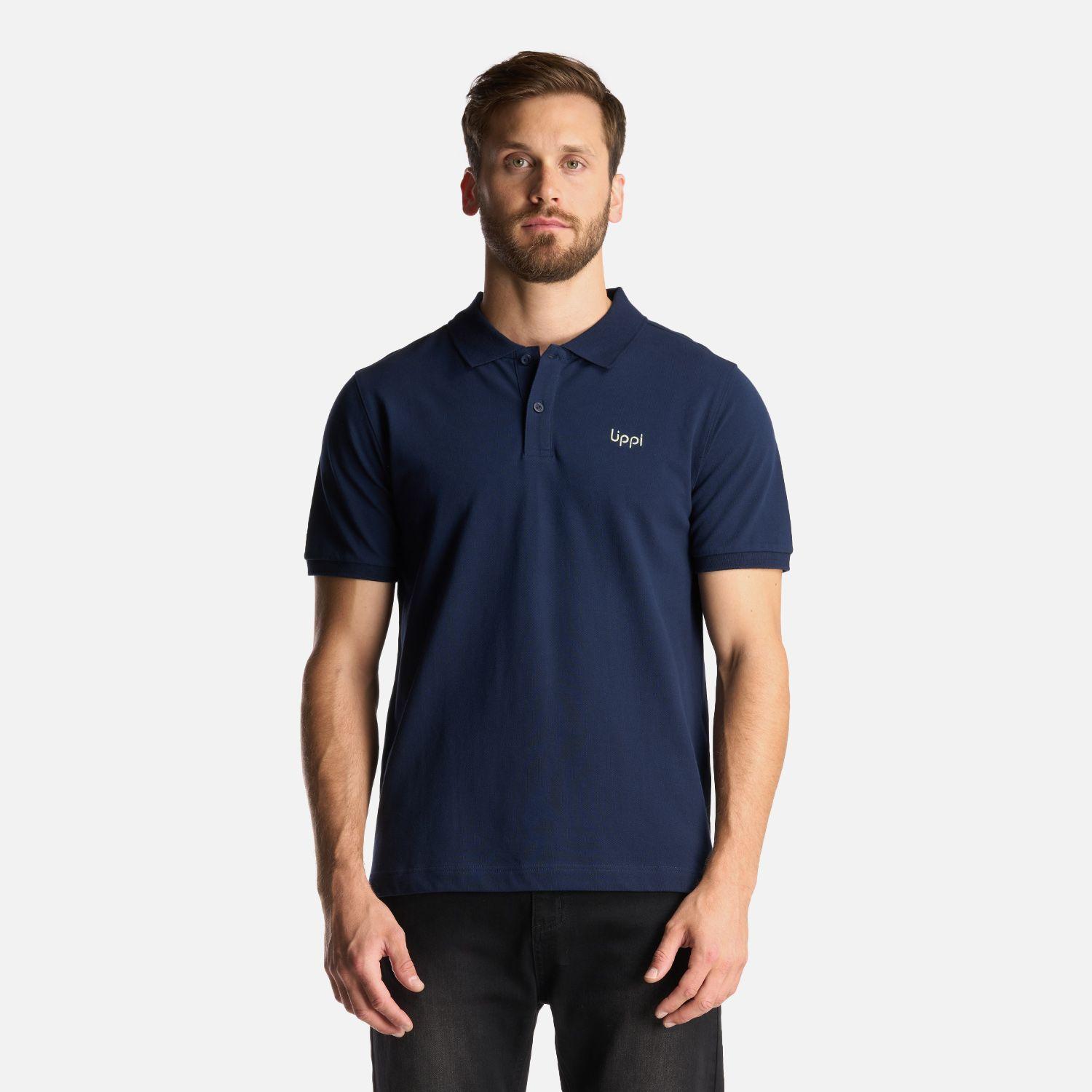 Polera Hombre First Class Elastic Polo Azul Marino Lippi I24-1