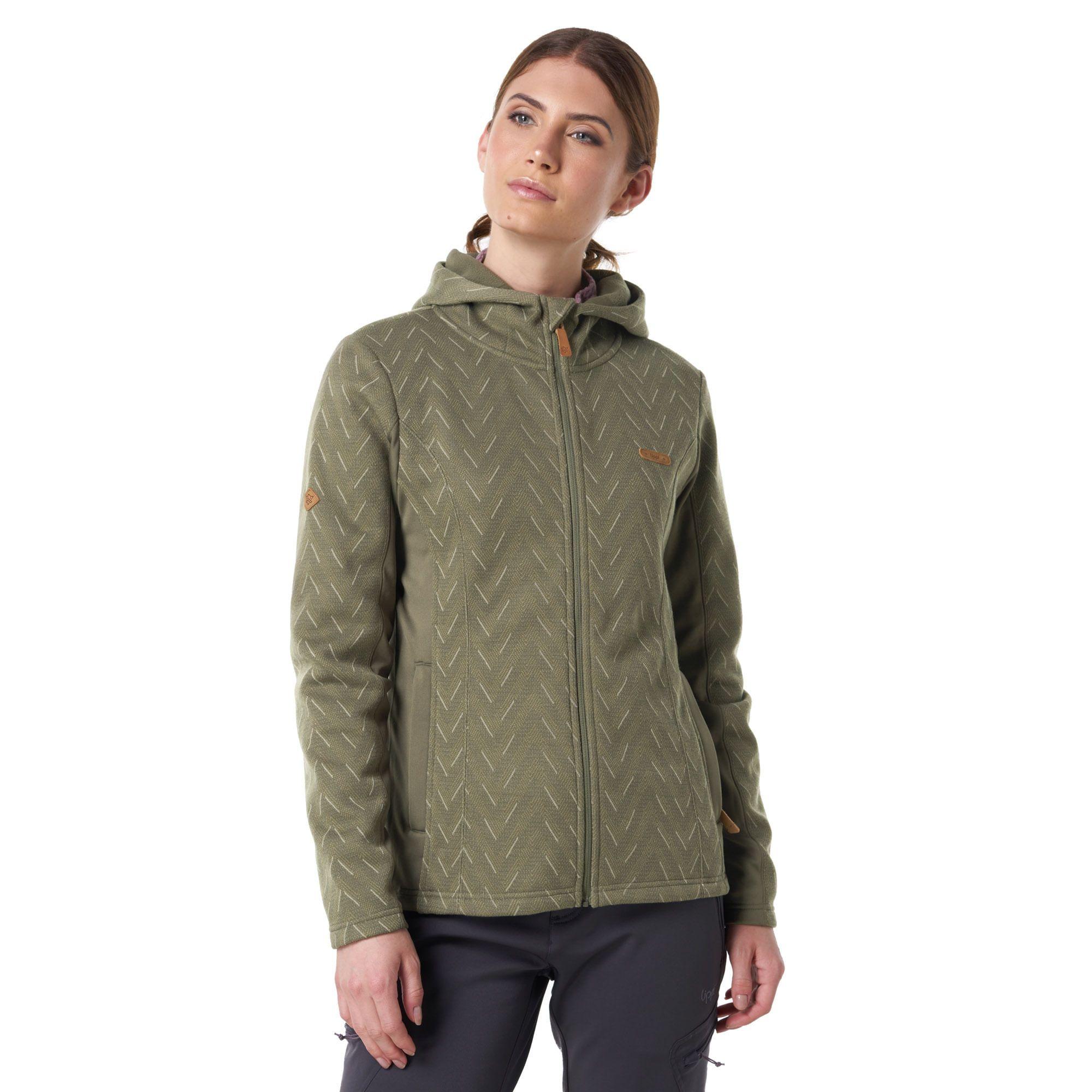 Chaqueta Mujer Herringbone Blend-Pro Hoody Jacket Taupe Lippi-2