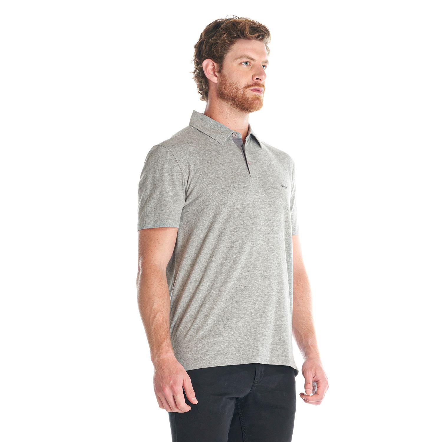 Polera Hombre Jet Polo Melange Gris Medio Lippi-2