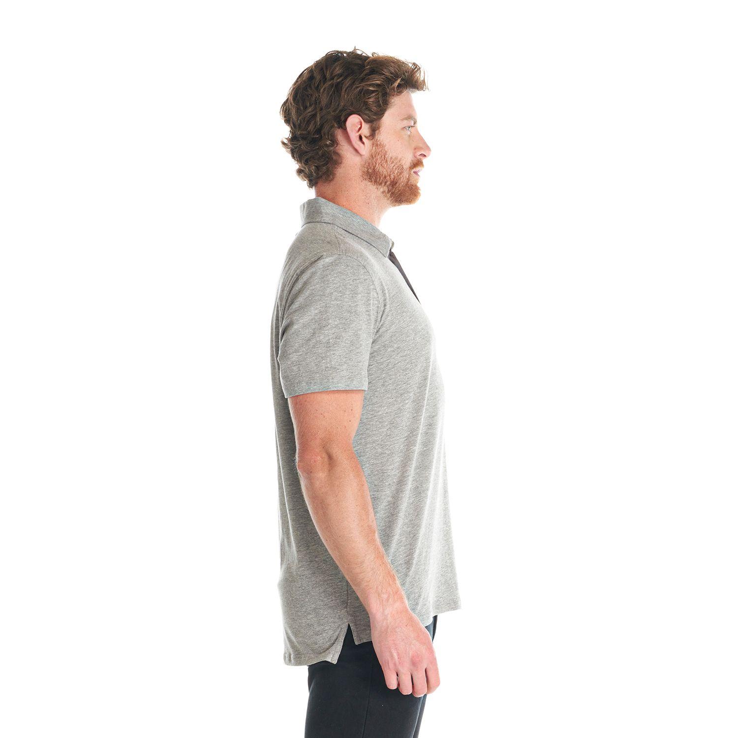 Polera Hombre Jet Polo Melange Gris Medio Lippi-3