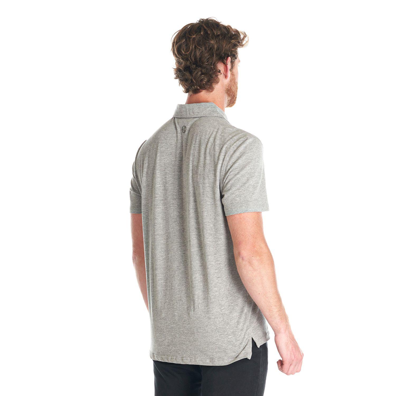 Polera Hombre Jet Polo Melange Gris Medio Lippi-4