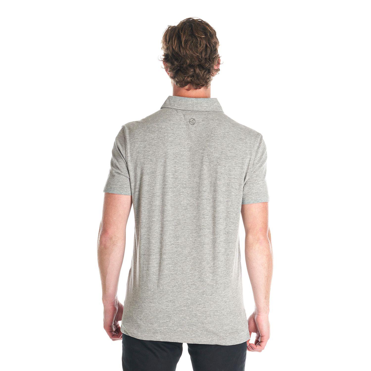 Polera Hombre Jet Polo Melange Gris Medio Lippi-5