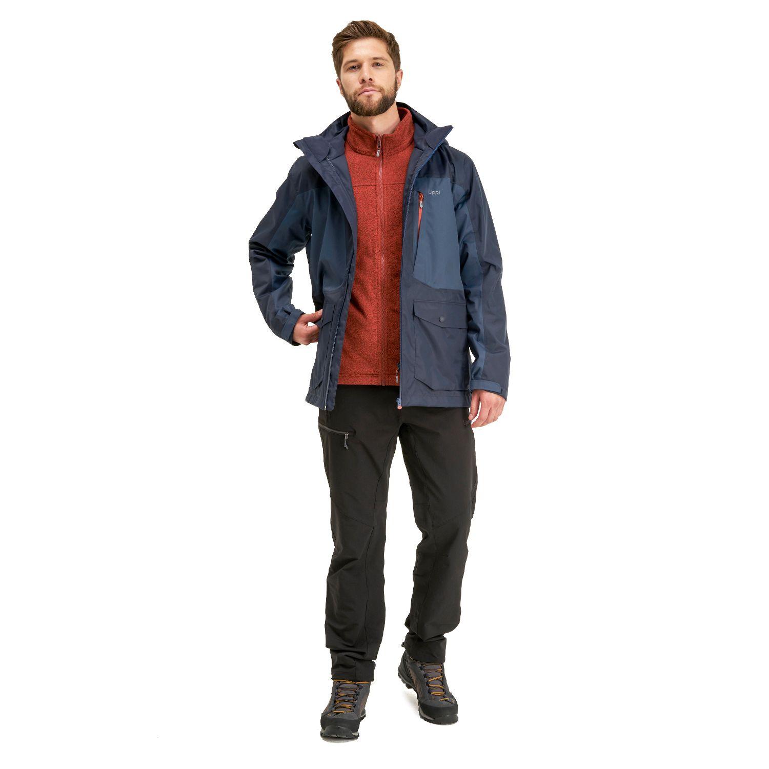 Chaqueta Hombre Tres Cruces Fusion-3 Hoody Jacket Azul Naranjo Oscuro Lippi-9