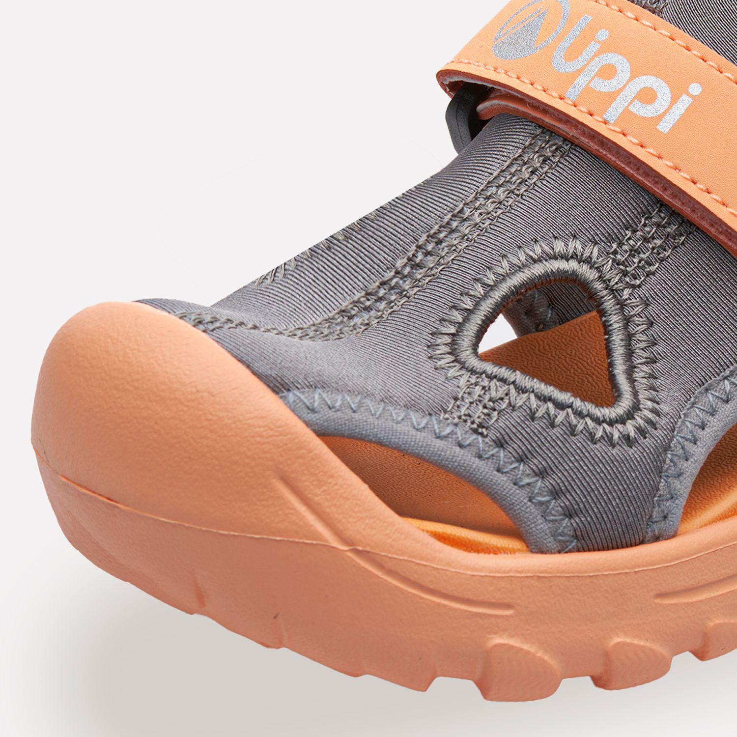 Sandalia Niña Go Out Again Kids Gris / Coral Lippi V26-6