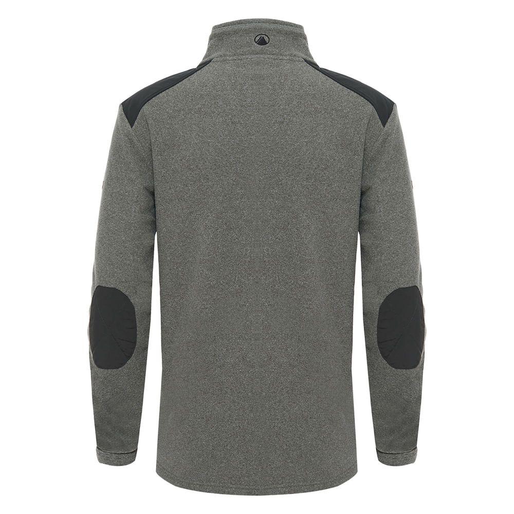 Poleron Hombre Route Nano-F 14 Zip Verde Militar Lippi-1