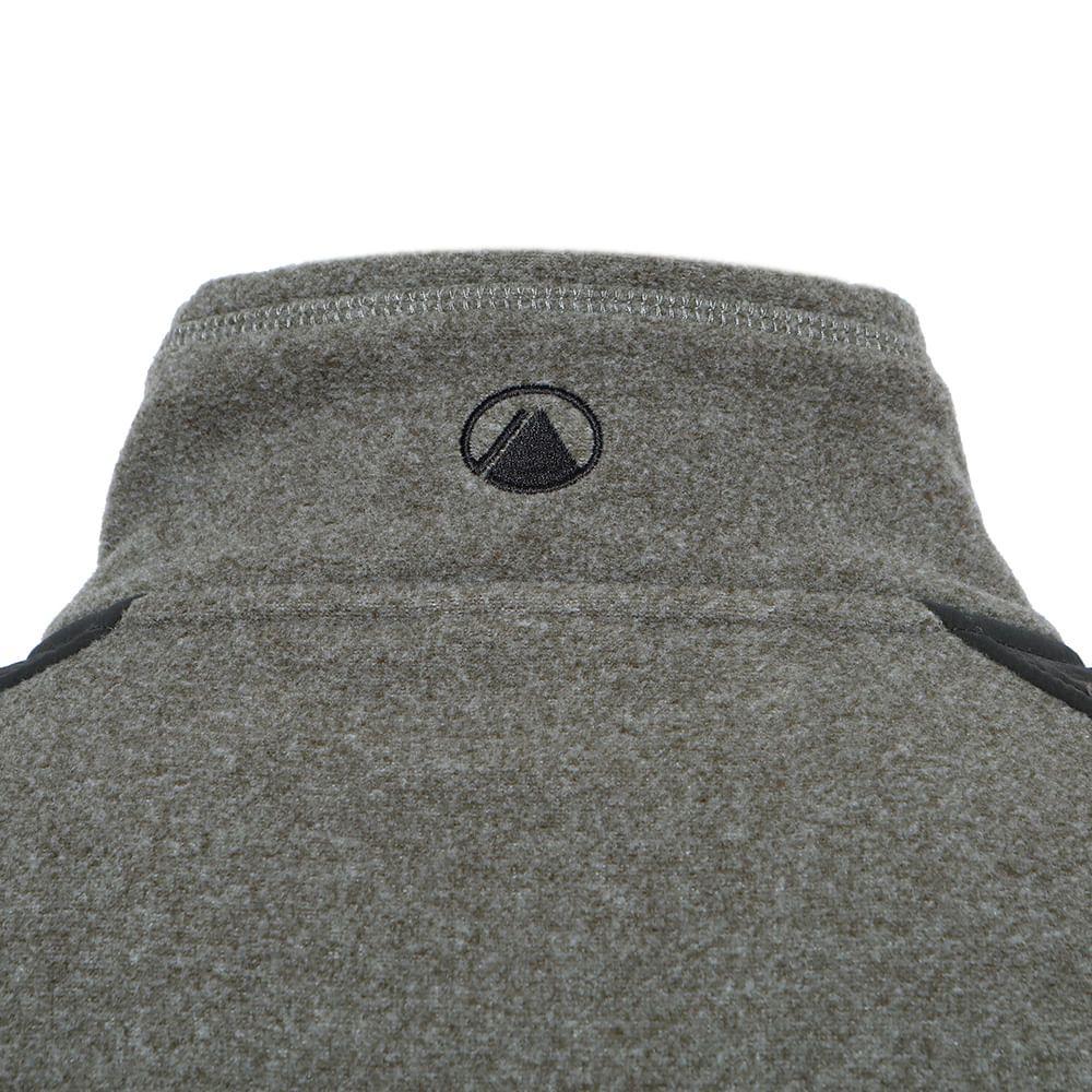 Poleron Hombre Route Nano-F 14 Zip Verde Militar Lippi-3