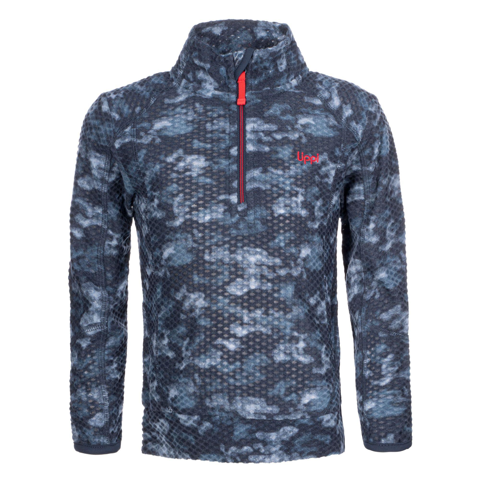 Poleron Niño Saltamontes Nano-F 1/4 Zip Print Azul Lippi V20-0