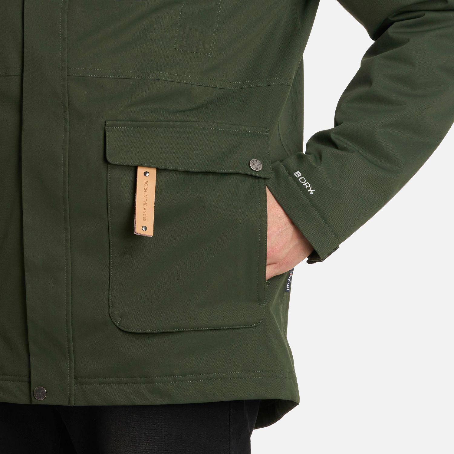 Chaqueta Hombre DayBreak B-Dry Verde Militar Lippi I25-6