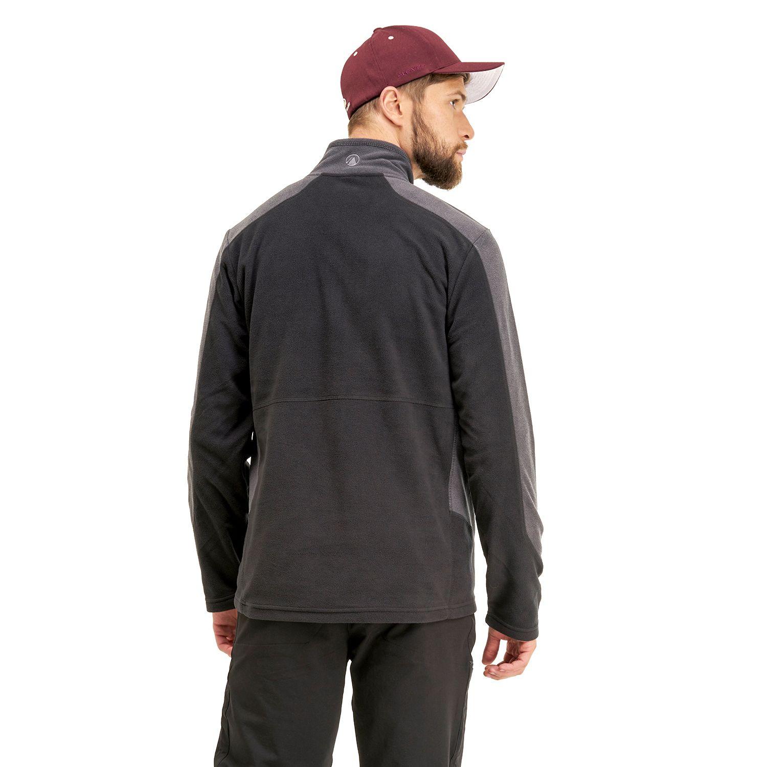 Poleron Hombre Lighter Nano-F 14 Zip Negro Lippi I20-3