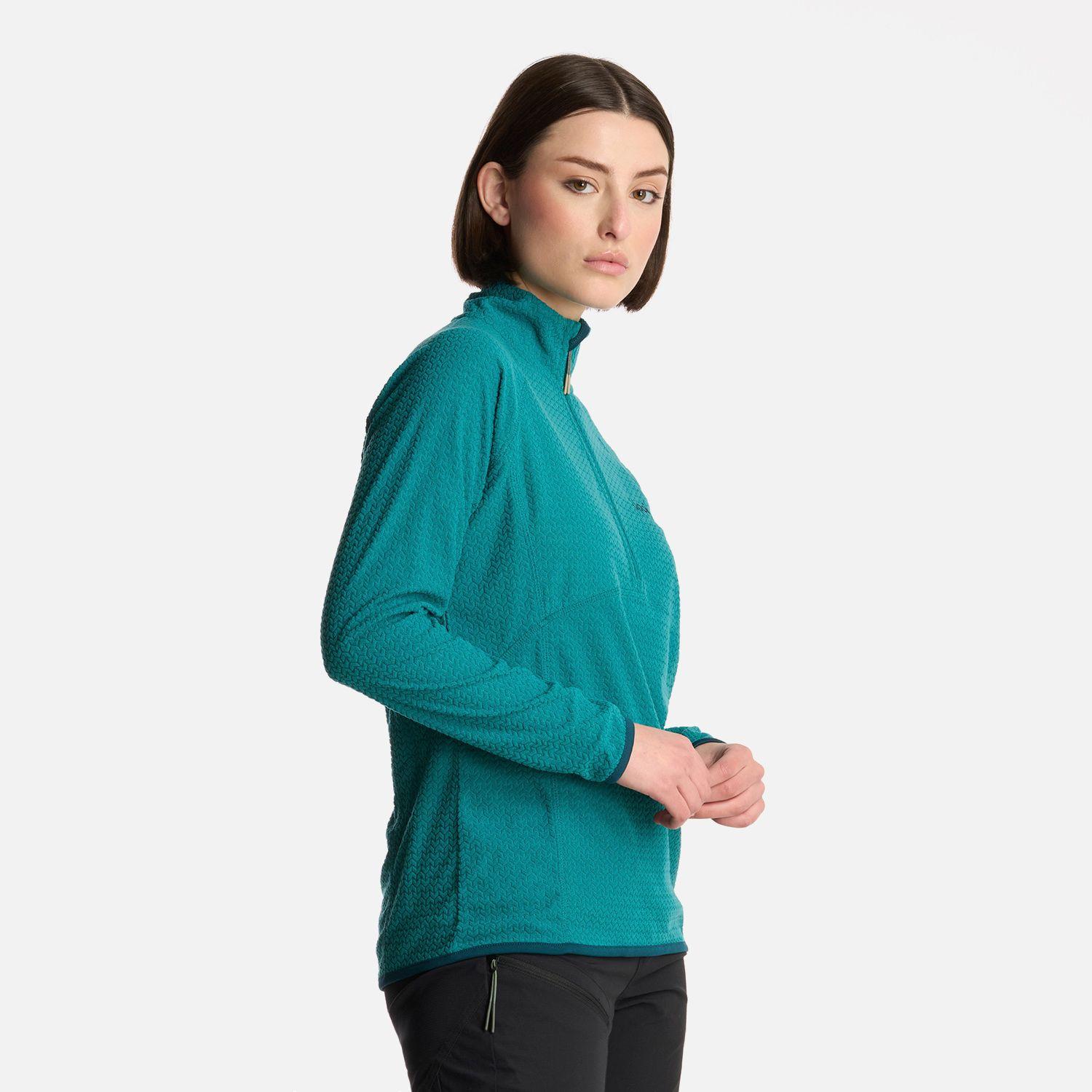 Polerón Mujer Jacaranda Nano-F 14 Zip Turquesa Lippi-1