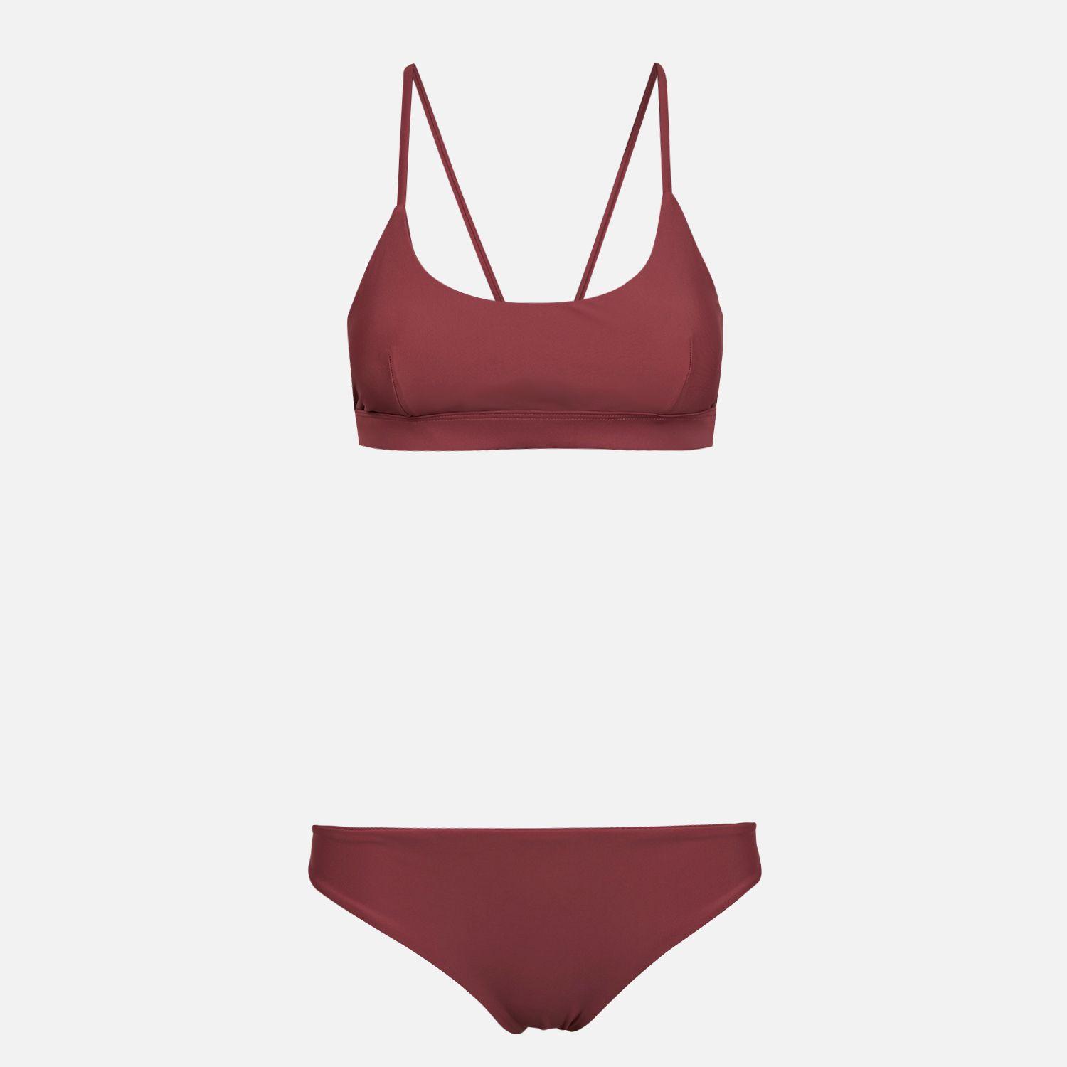 Traje de Baño Mujer Sand Bikini Frambuesa Oscuro Lippi-0
