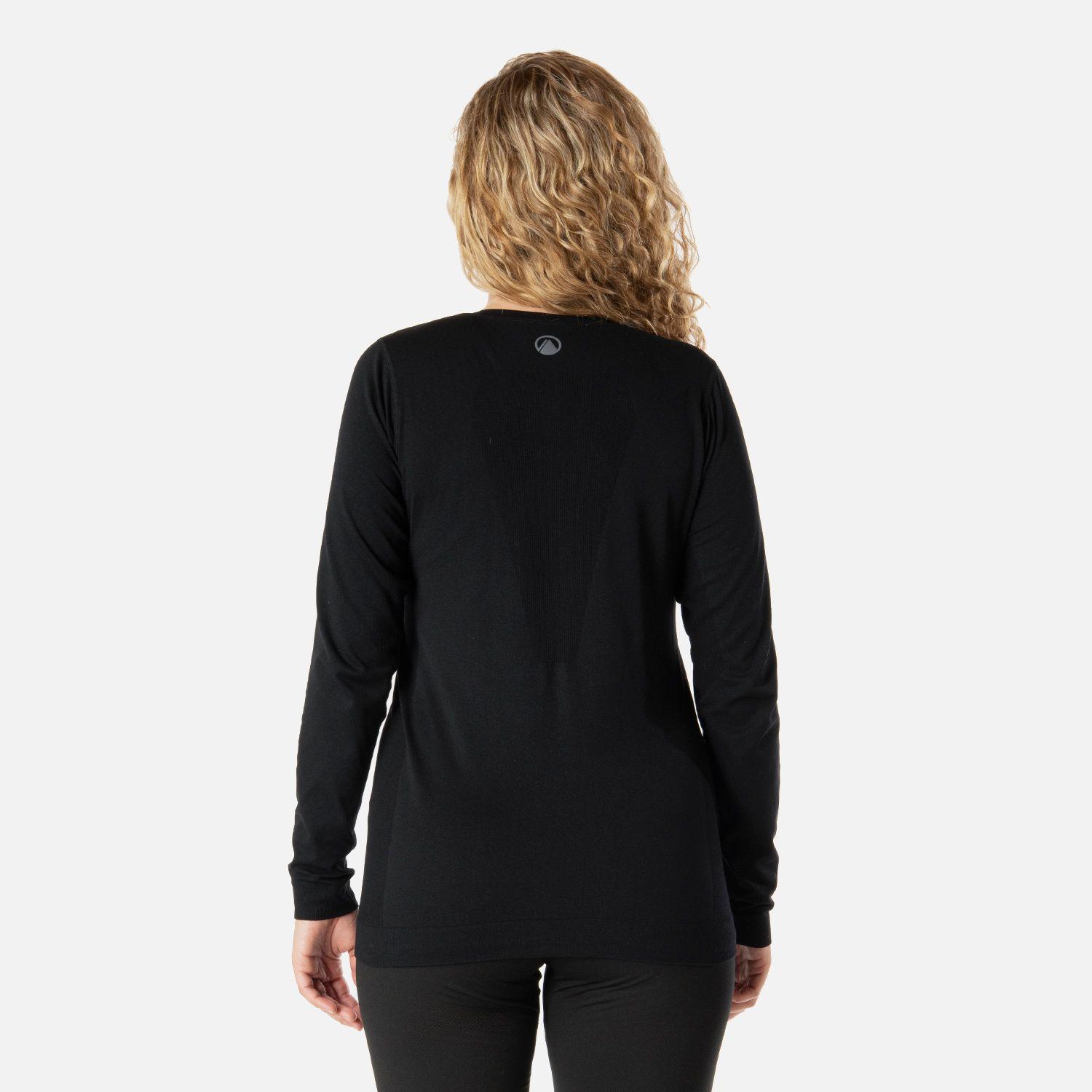 Primera Capa Mujer Skintec Active Loosefit Top Negro Lippi I26-2