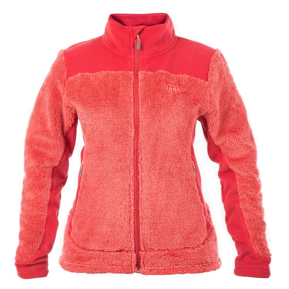 Chaqueta Mujer Ferret Shaggy-Pro Jacket Salmon / Rojo Coral Lippi-0