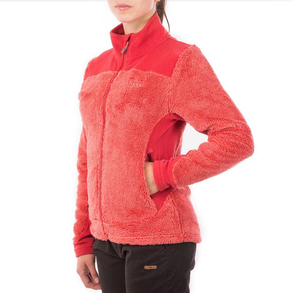 Chaqueta Mujer Ferret Shaggy-Pro Jacket Salmon / Rojo Coral Lippi-1